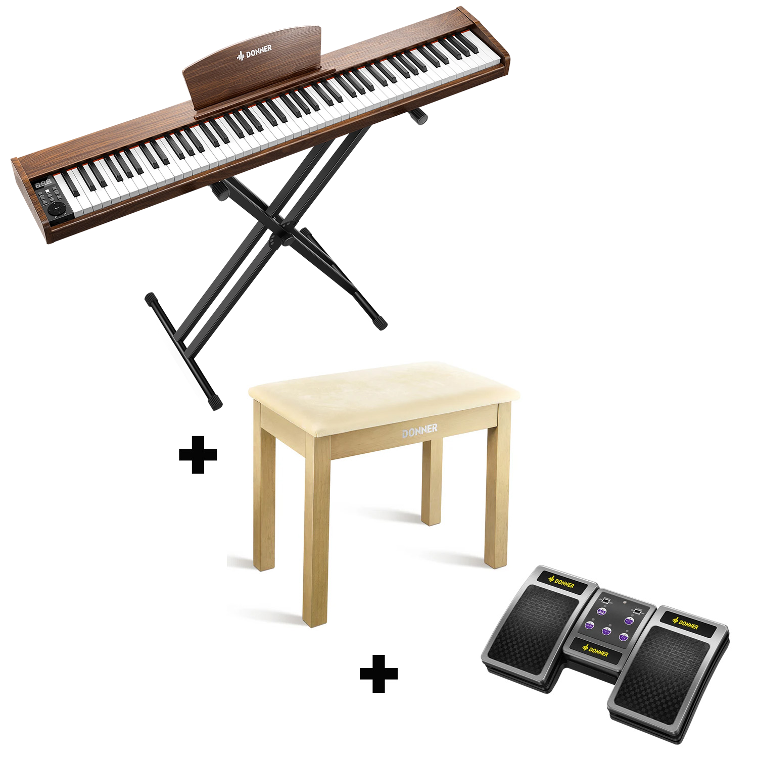 Donner DEP-1S Pianoforte digitale in  semi-pesato