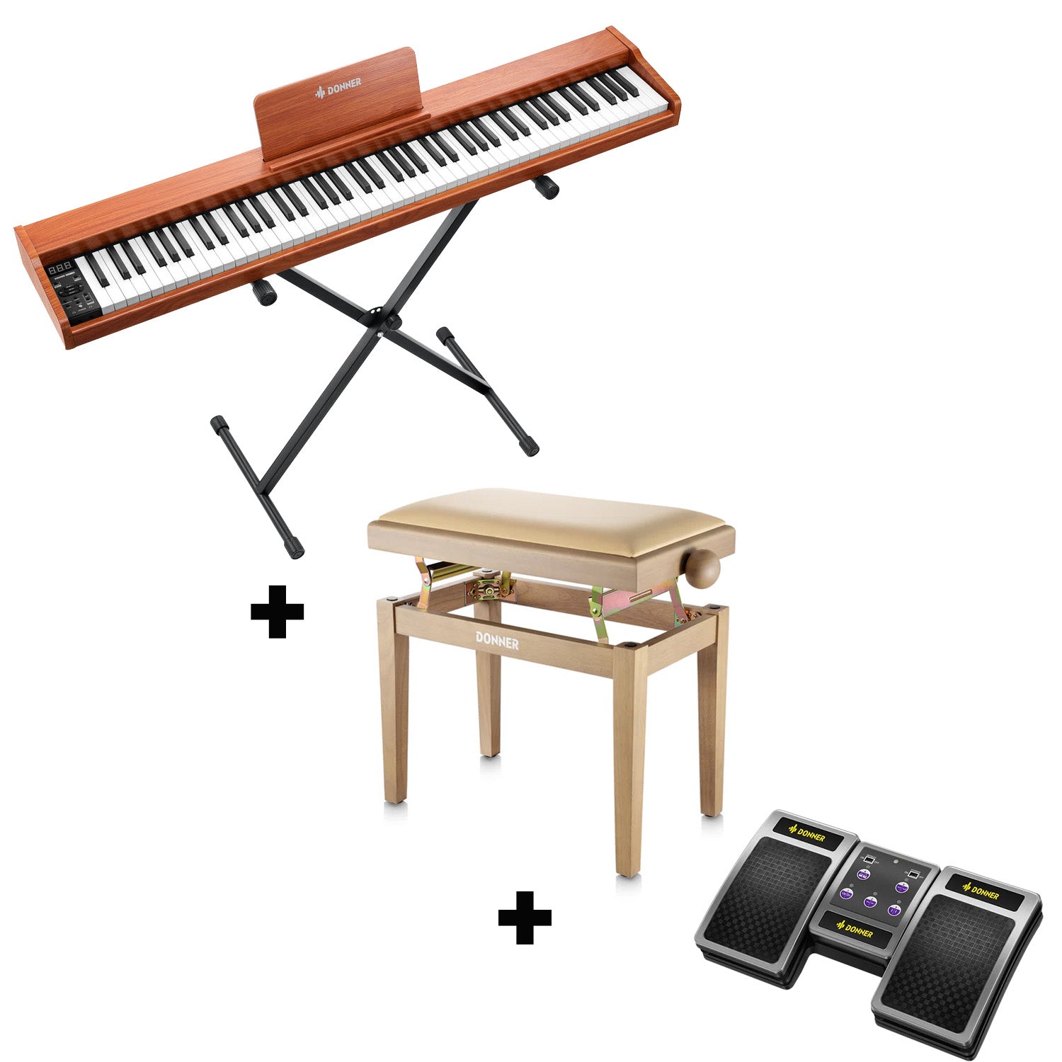 Donner DEP-1S Pianoforte digitale in  semi-pesato