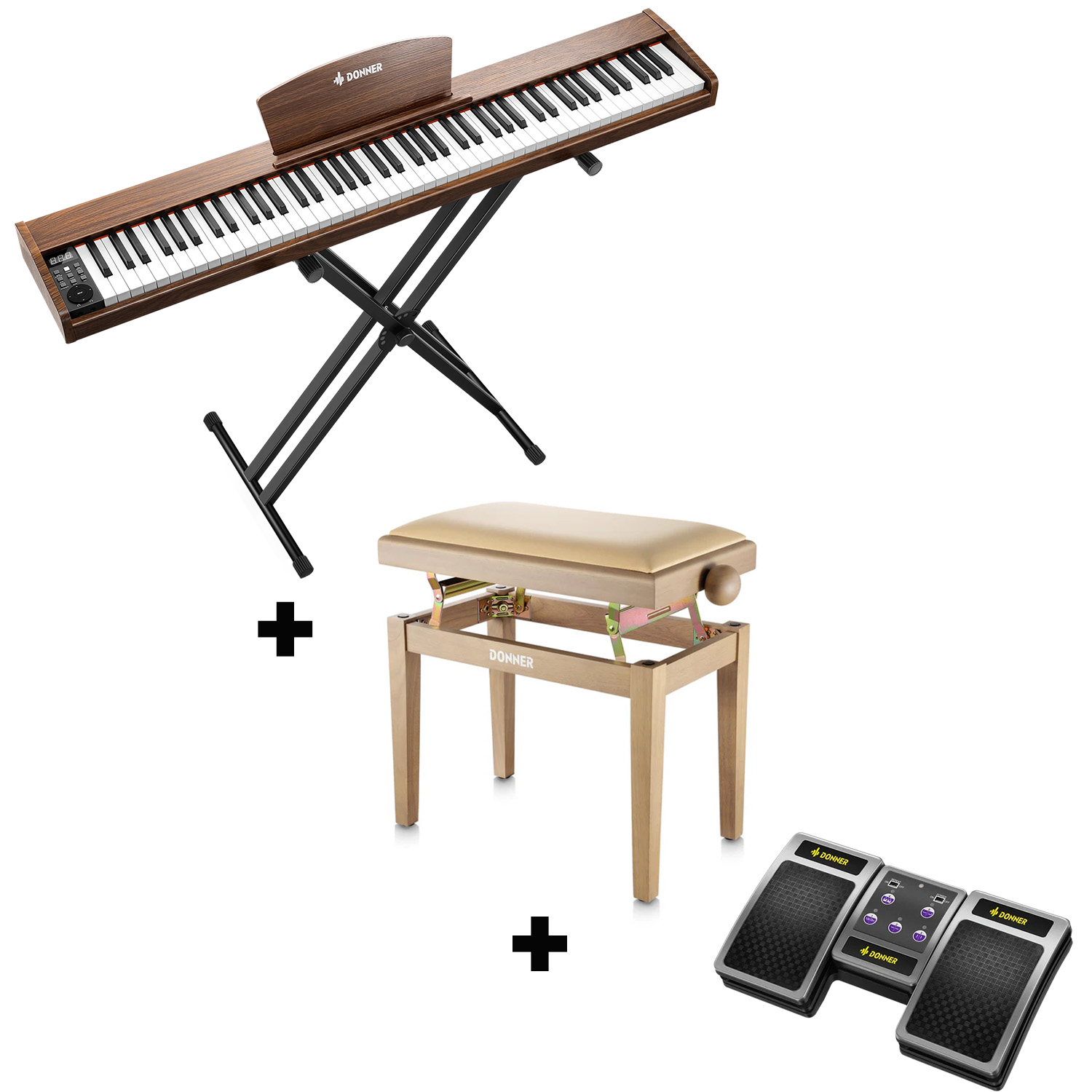 Donner DEP-1S Pianoforte digitale in  semi-pesato
