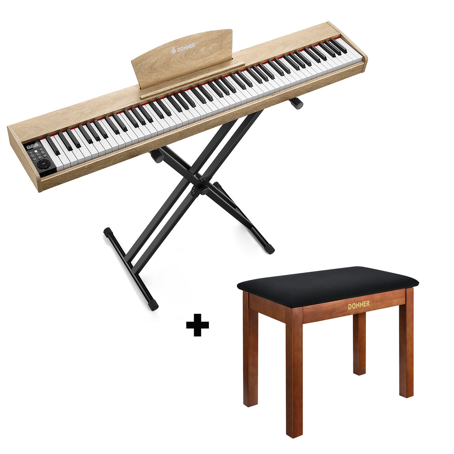 Donner DEP-1S Pianoforte digitale in  semi-pesato