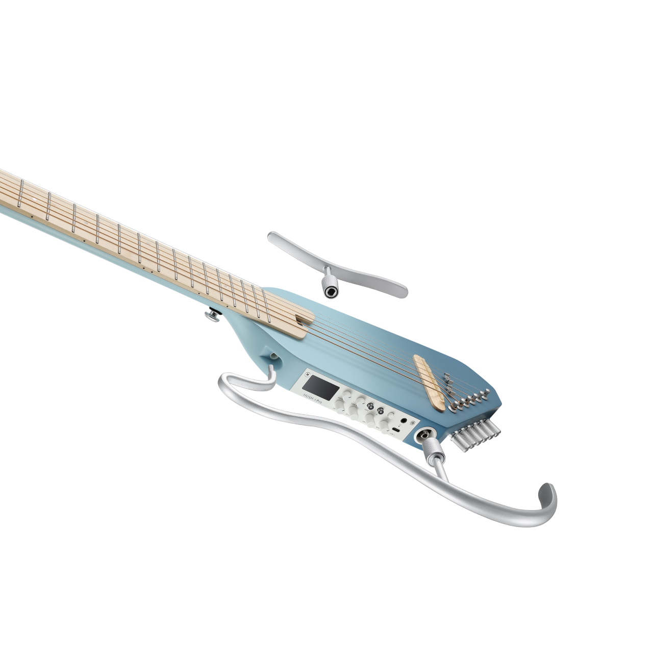 Donner HUSH™ I PRO Chitarra da viaggio-Azzurro Hawaii##