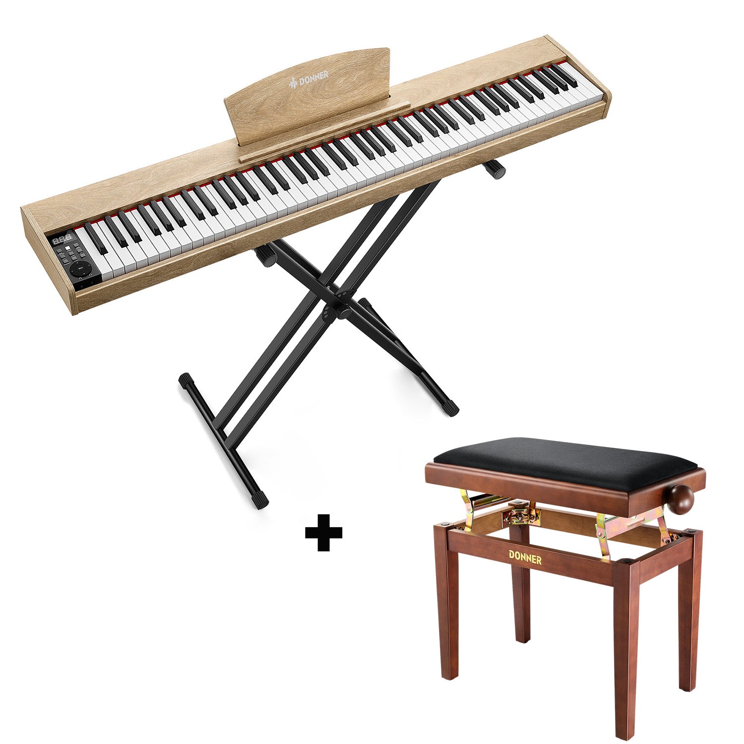 Donner DEP-1S Pianoforte digitale in  semi-pesato