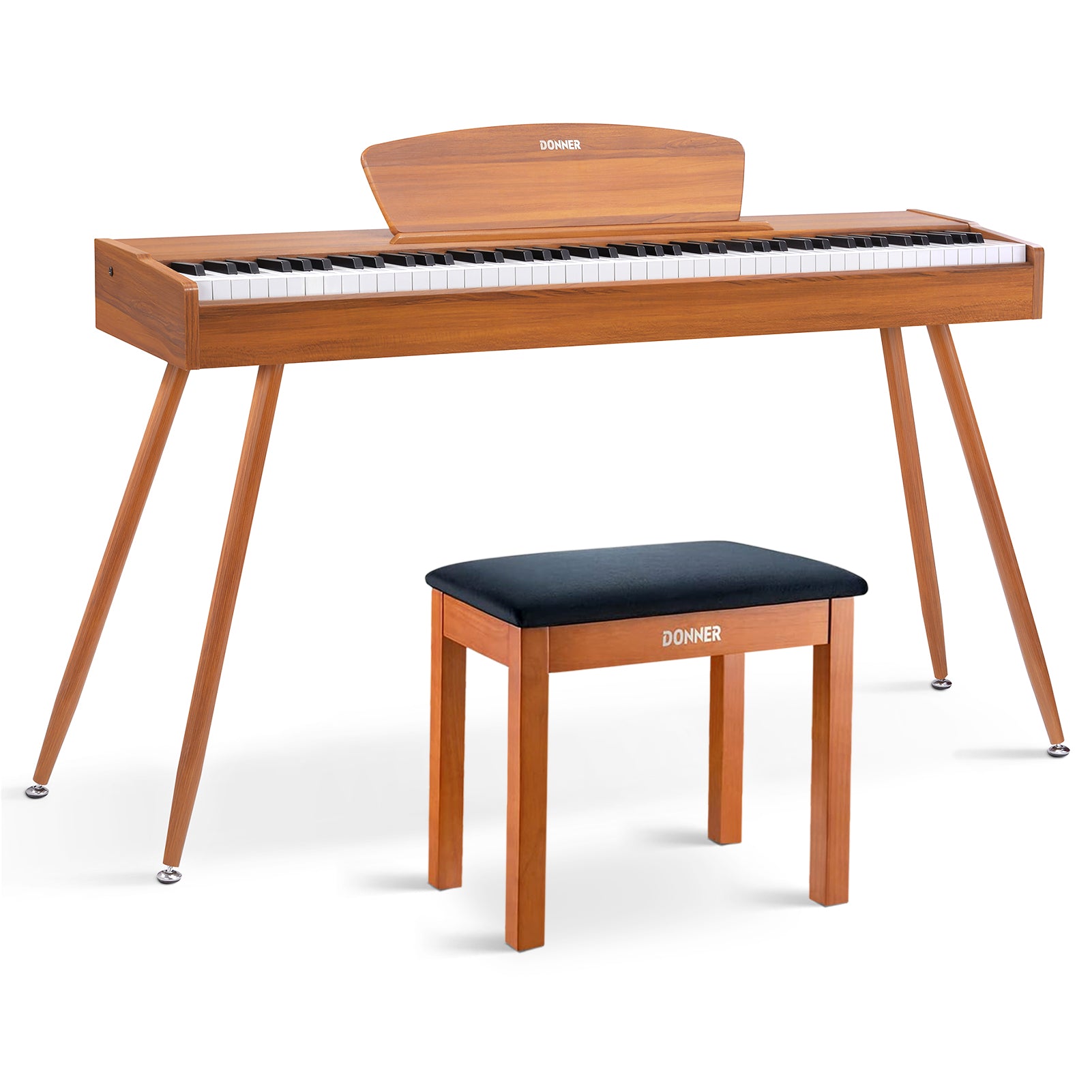 Donner DDP-80 tastiera fully weighted in legno-legno naturale##