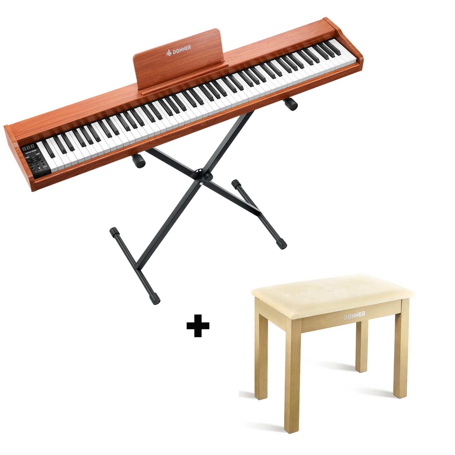 Donner DEP-1S Pianoforte digitale in  semi-pesato