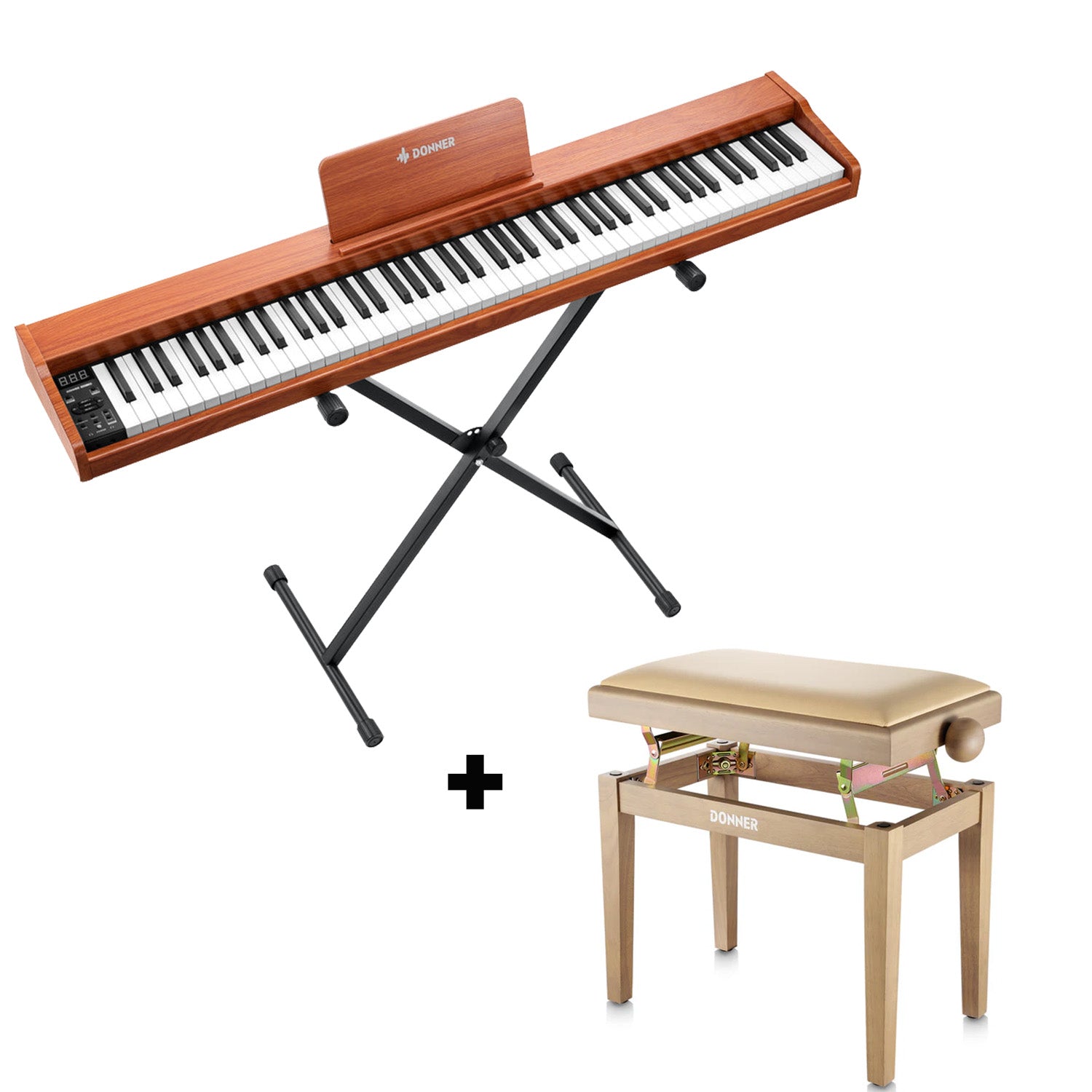 Donner DEP-1S Pianoforte digitale in  semi-pesato