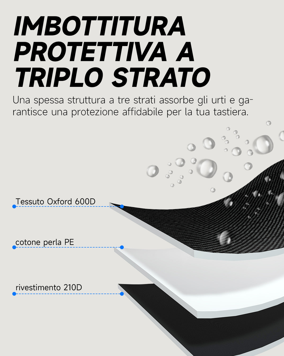 Donner Borsa per tastiera da 88 tasti