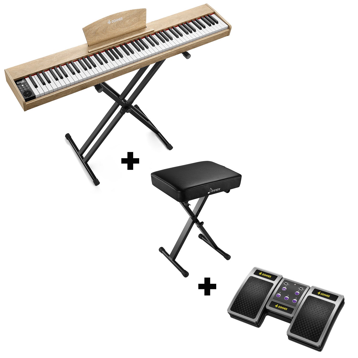 Donner DEP-1S Pianoforte digitale in  semi-pesato