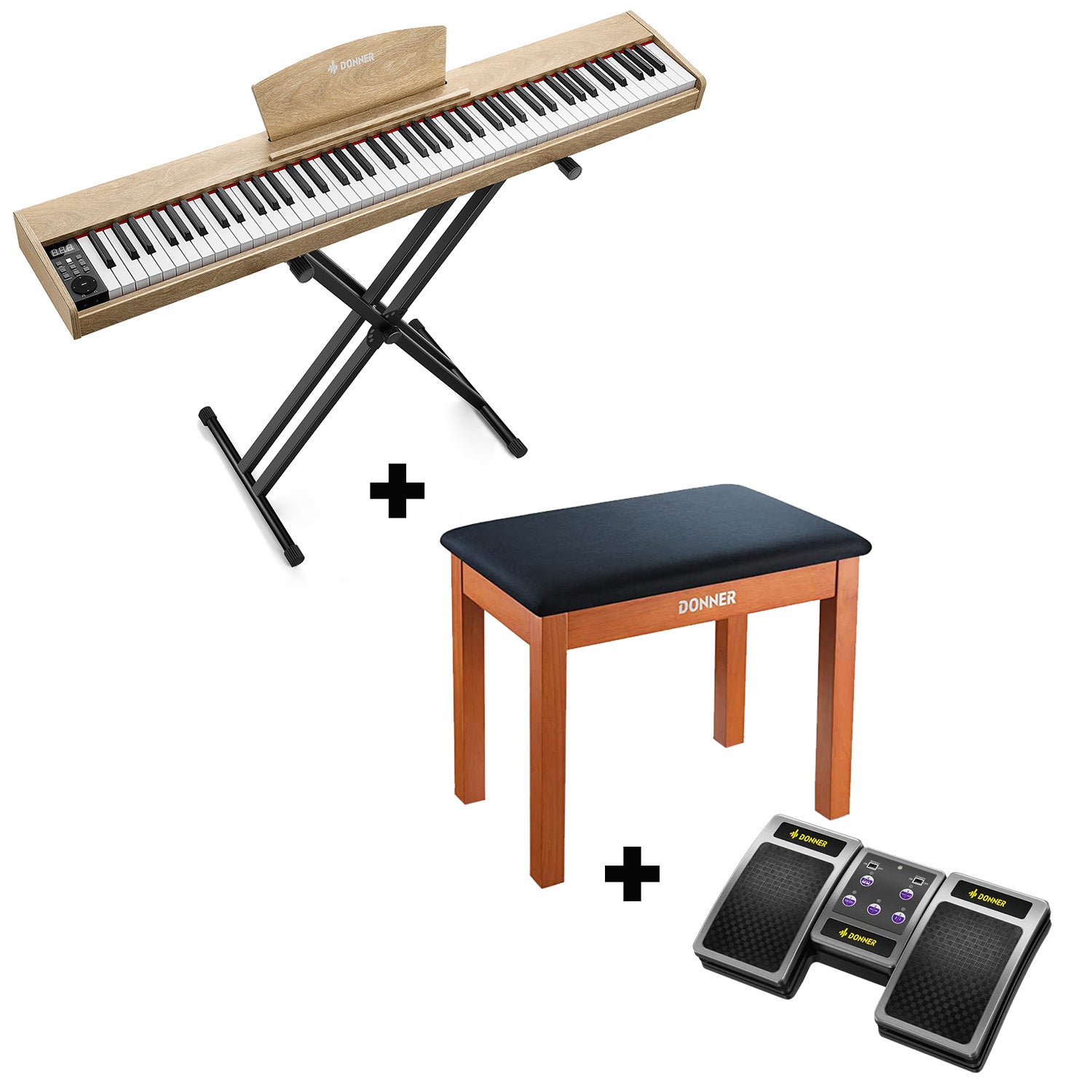 Donner DEP-1S Pianoforte digitale in  semi-pesato