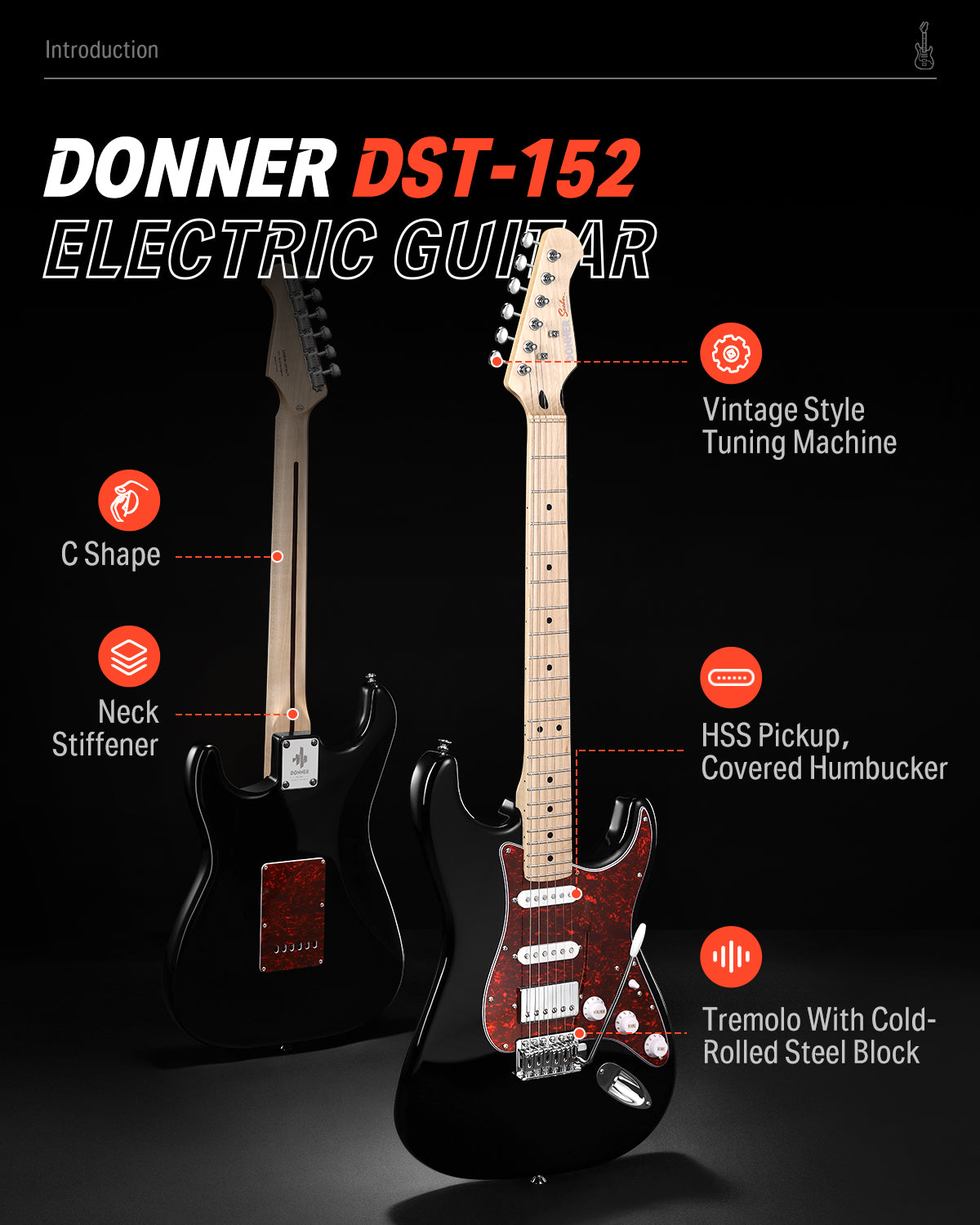 Donner DST-152 Chitarra elettrica