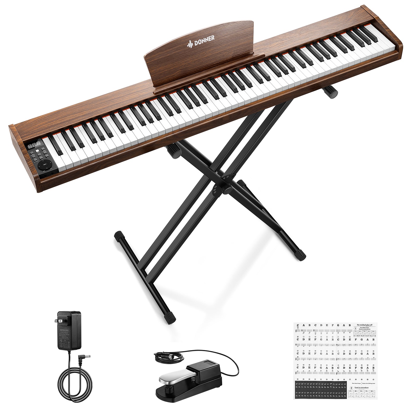 Donner DEP-1S Pianoforte digitale in  semi-pesato