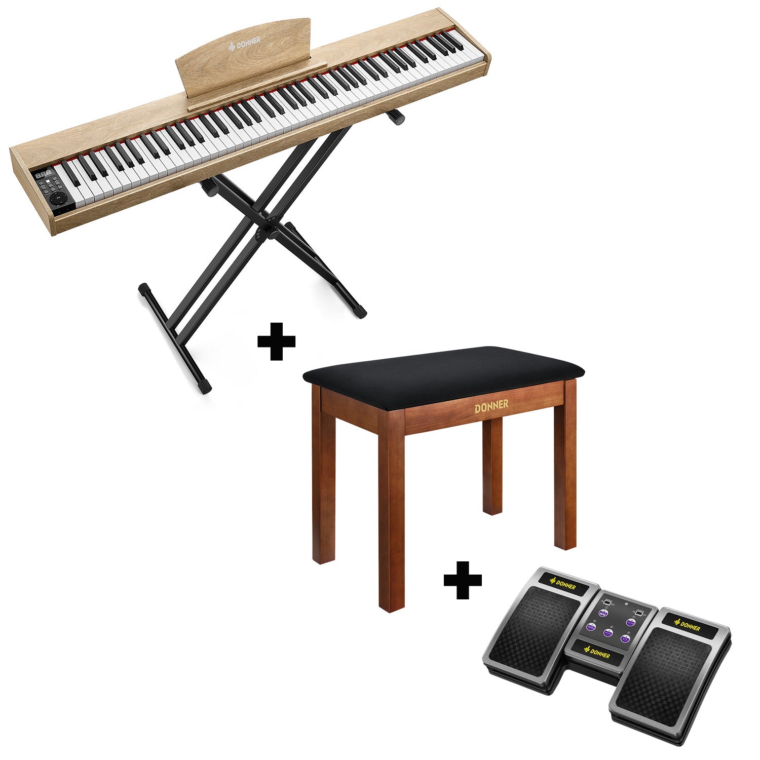 Donner DEP-1S Pianoforte digitale in  semi-pesato