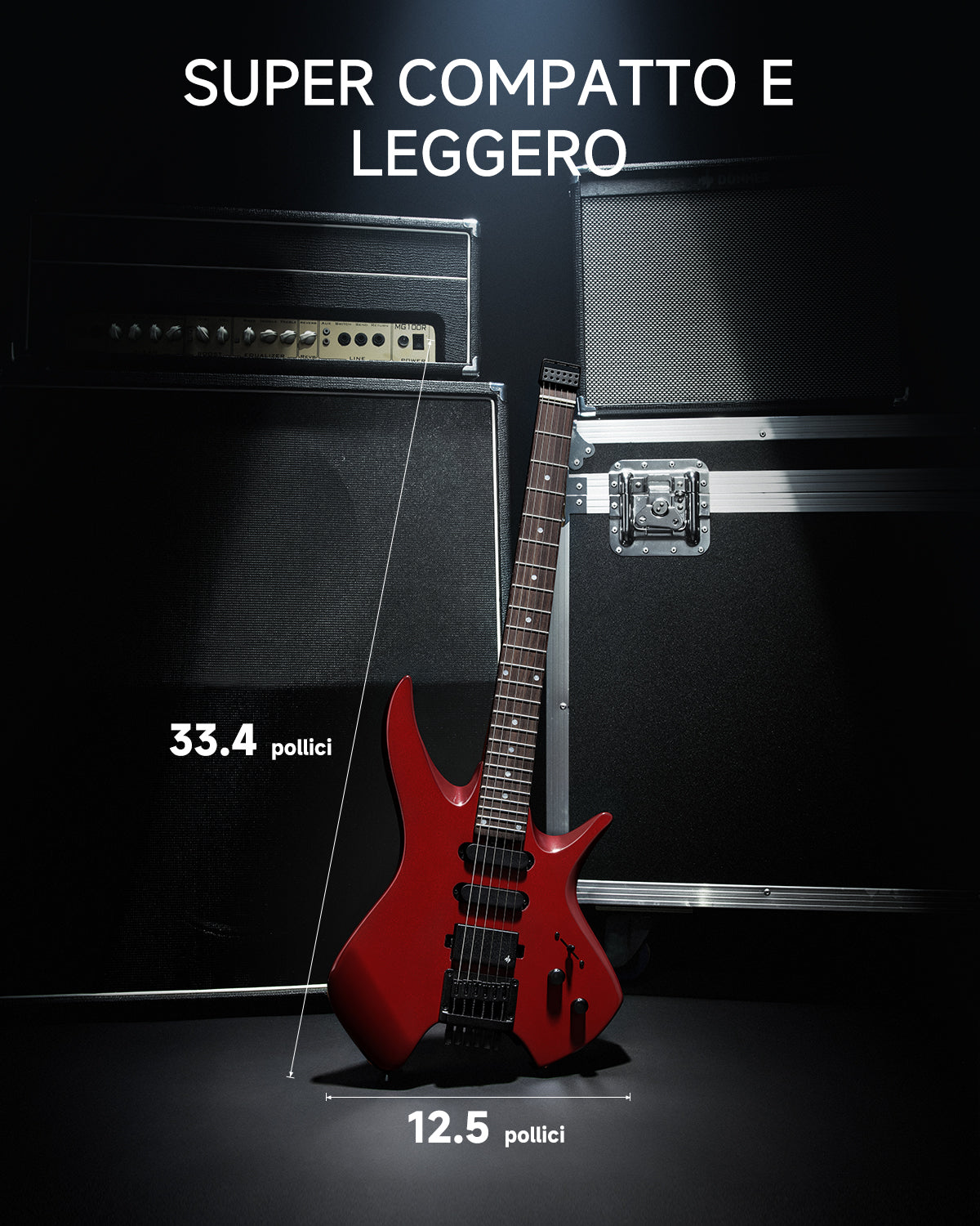 Donner HLX-500 Chitarra elettrica senza paletta【Modello originale NHL-500】