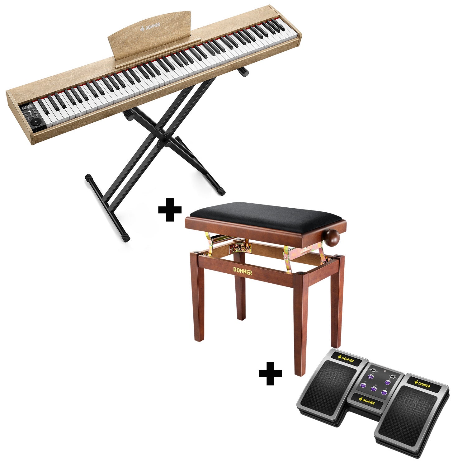 Donner DEP-1S Pianoforte digitale in  semi-pesato
