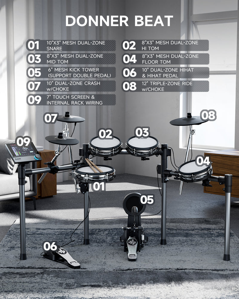 Donner Beat Electronic Drum Set