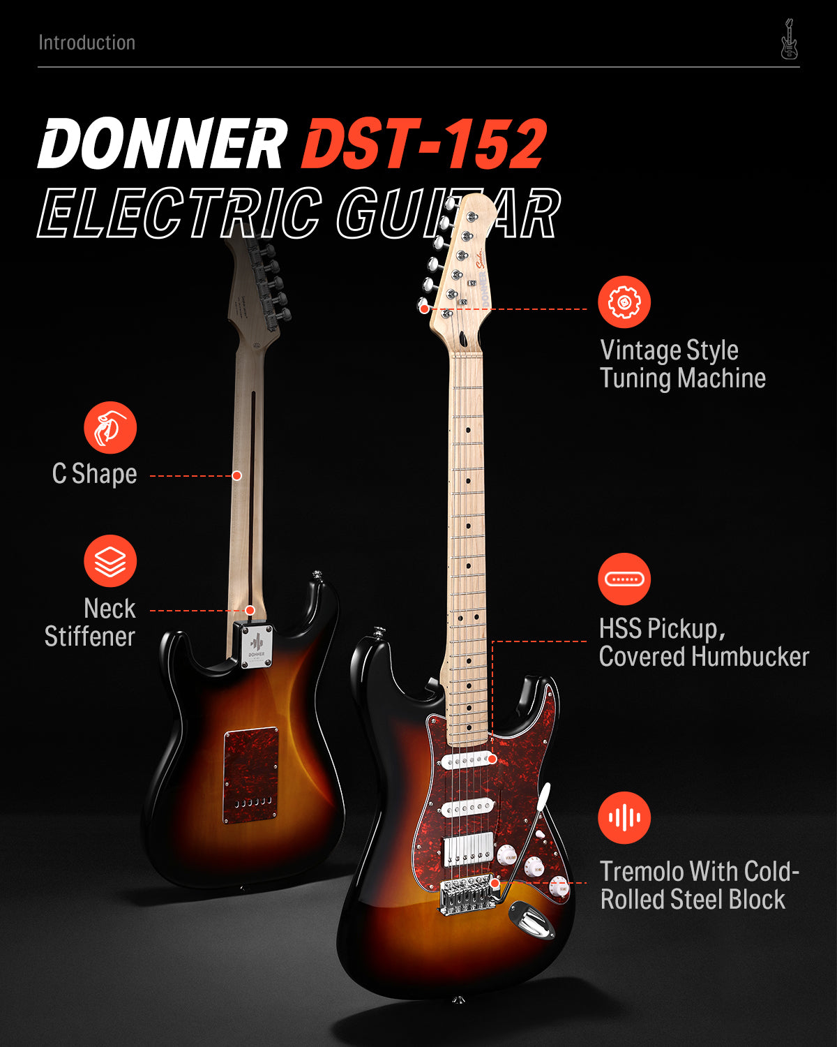 Donner DST-152 Chitarra elettrica