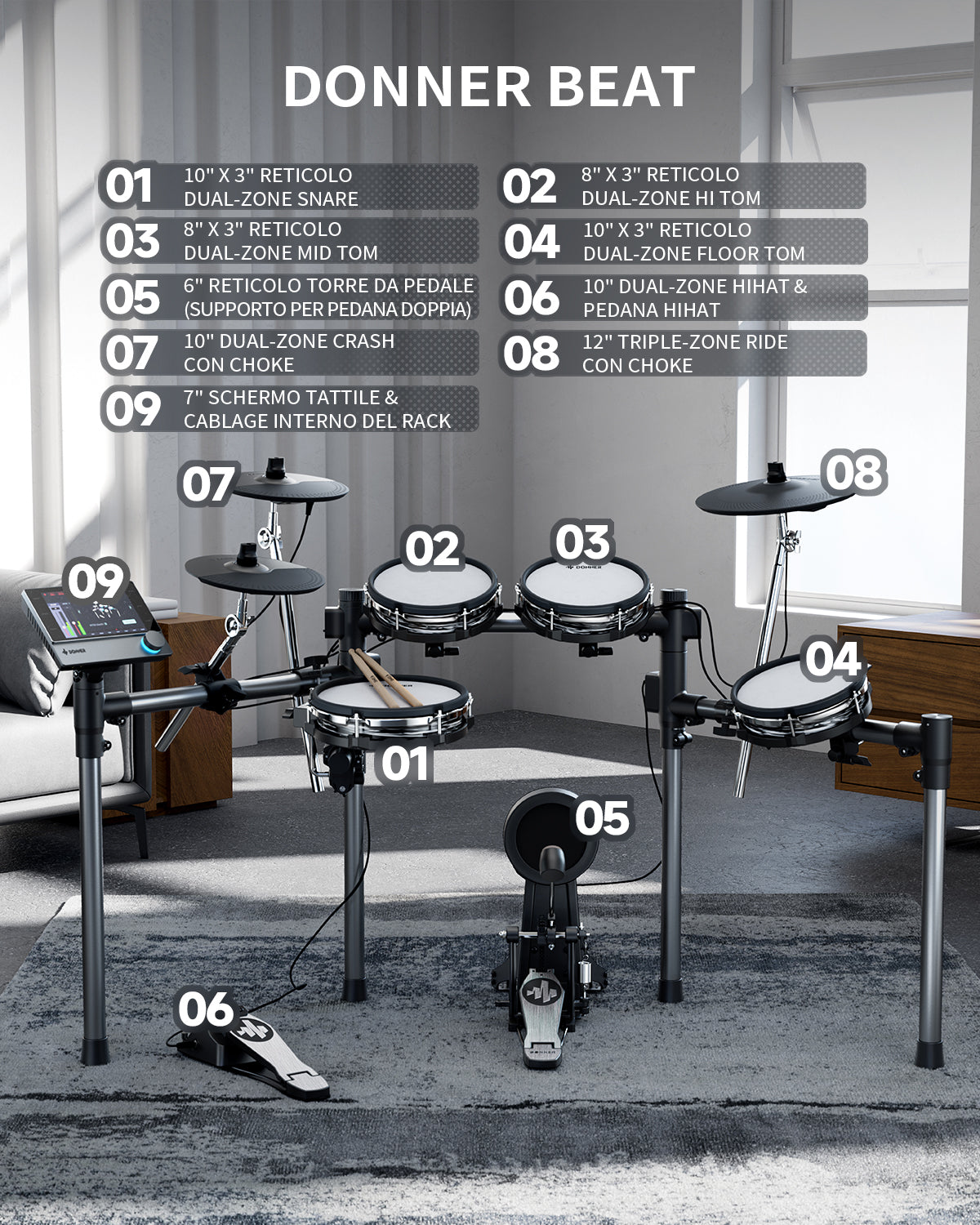 Donner BEAT  Batteria Elettronica