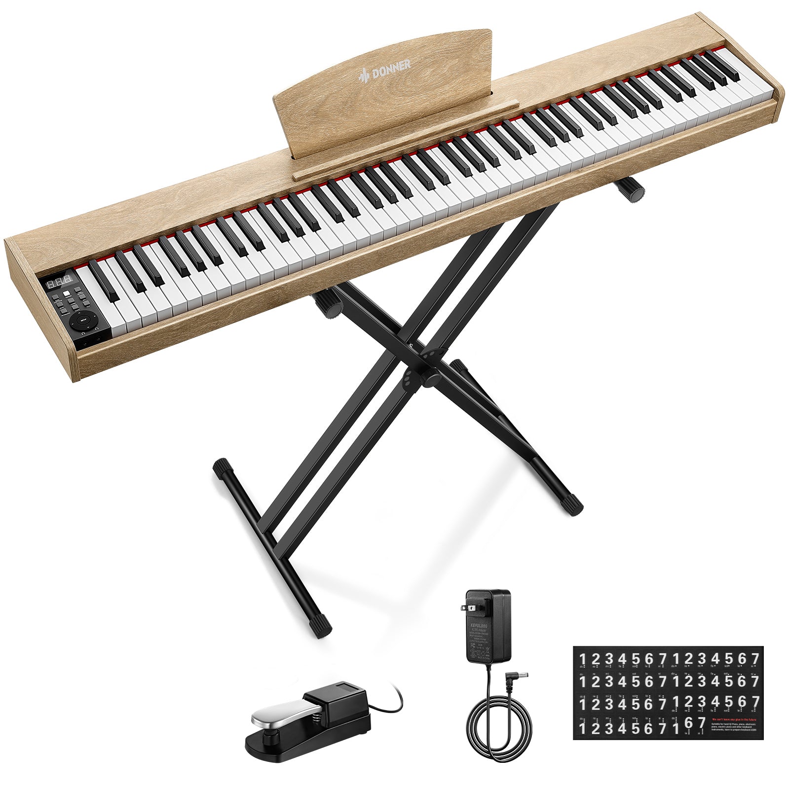 Donner DEP-1S Pianoforte digitale in  semi-pesato