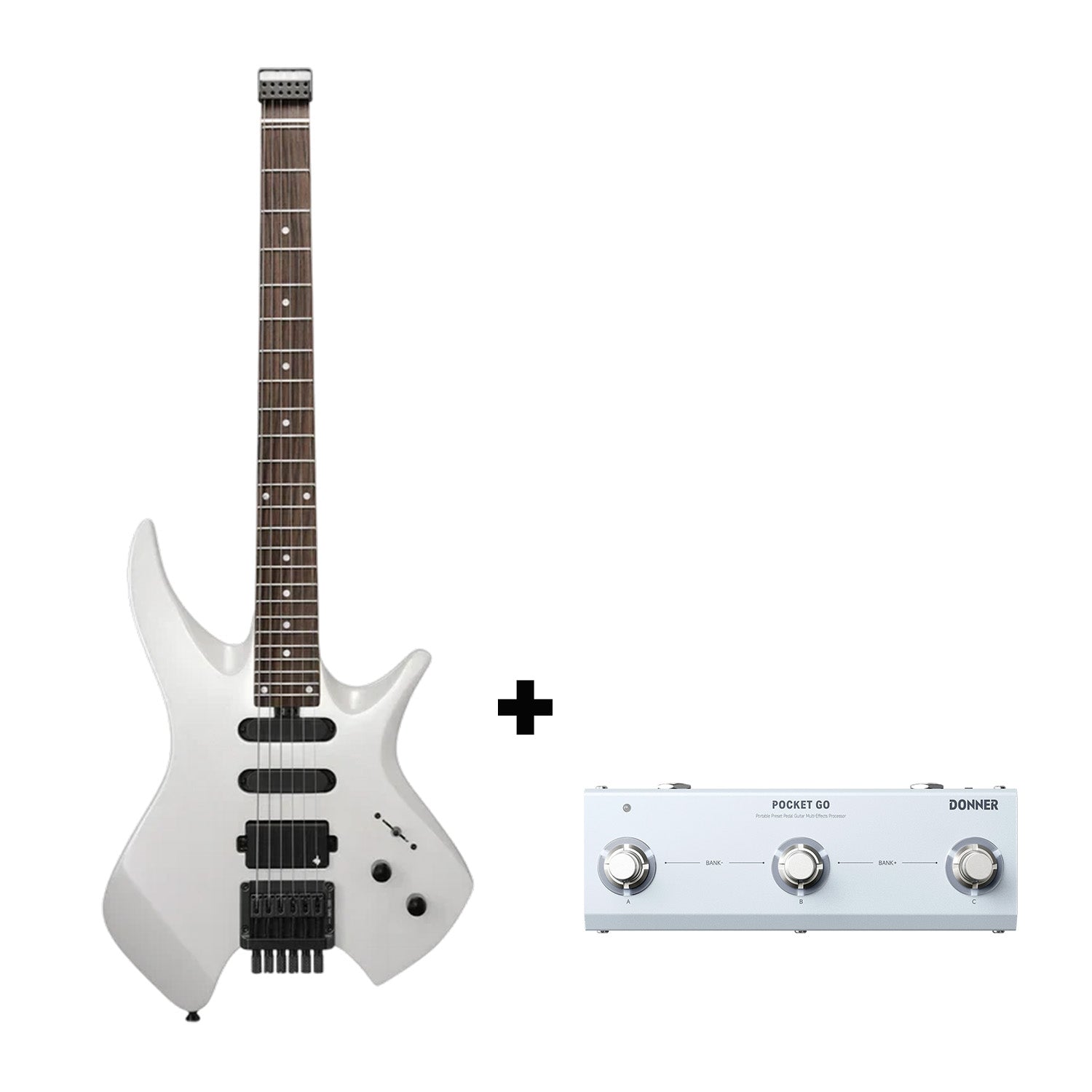 Donner HLX-500 Chitarra elettrica senza paletta【Modello originale NHL-500】