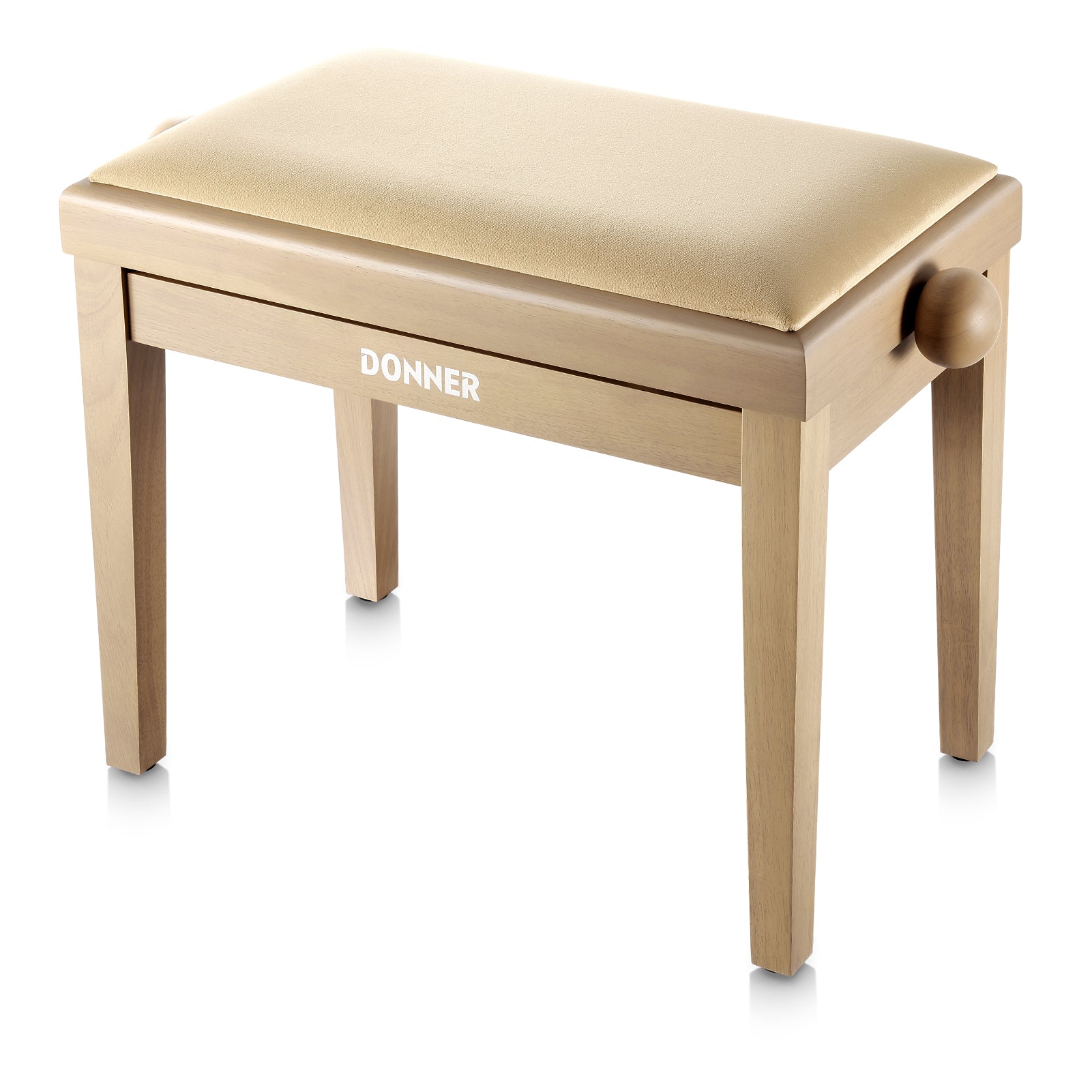 Donner Sgabello per pianoforte regolabile in altezza，beige opaco