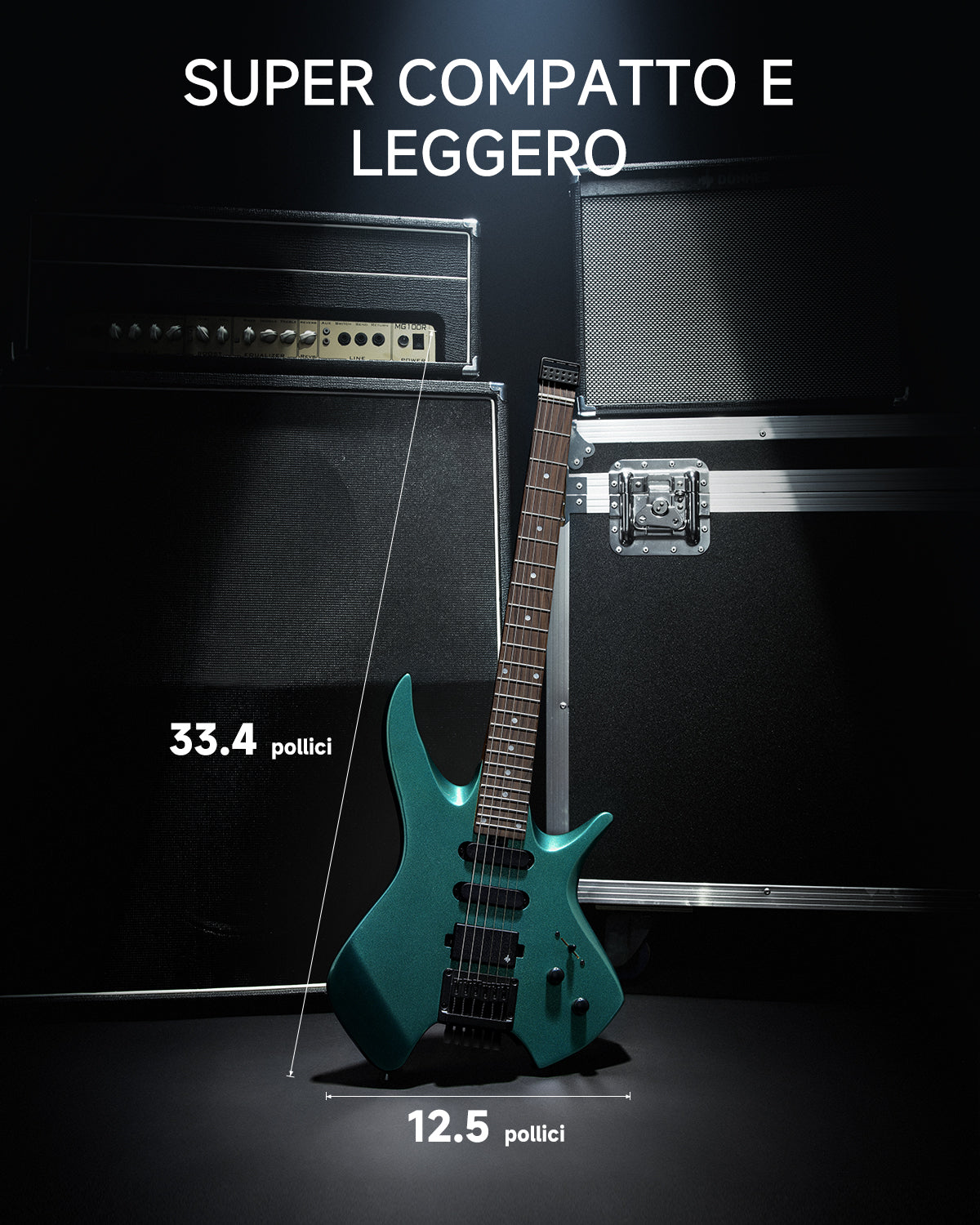 Donner HLX-500 Chitarra elettrica senza paletta【Modello originale NHL-500】