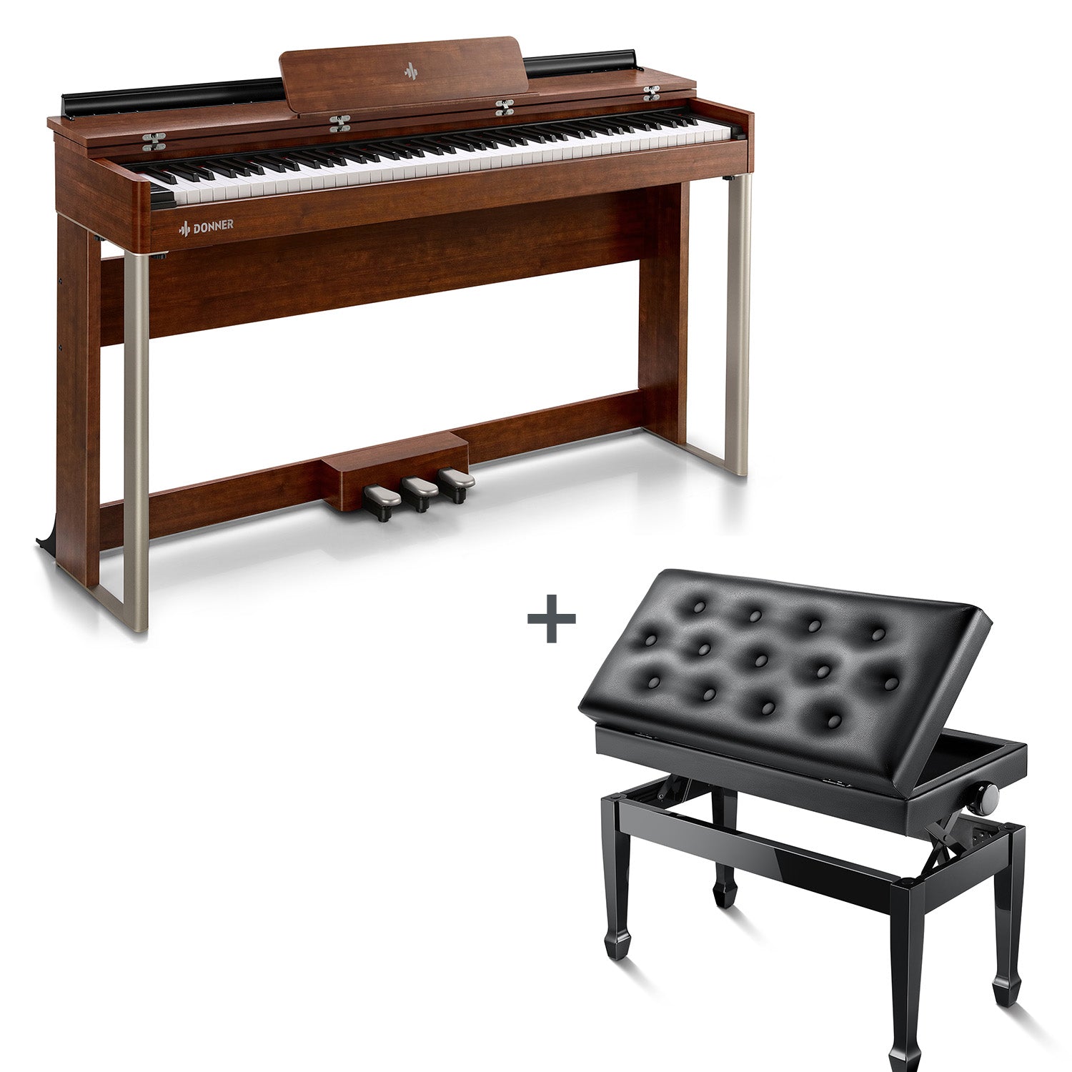 Donner DDP-200 Pianoforte Digitale con Azione a Martello Graduale