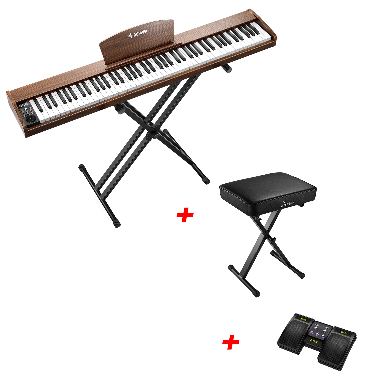 Donner DEP-1S Pianoforte digitale in  semi-pesato