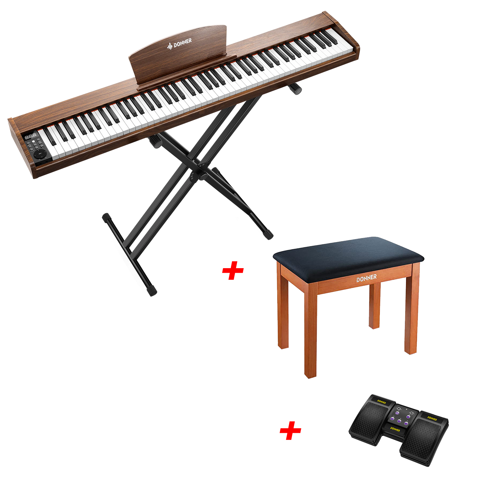 Donner DEP-1S Pianoforte digitale in  semi-pesato