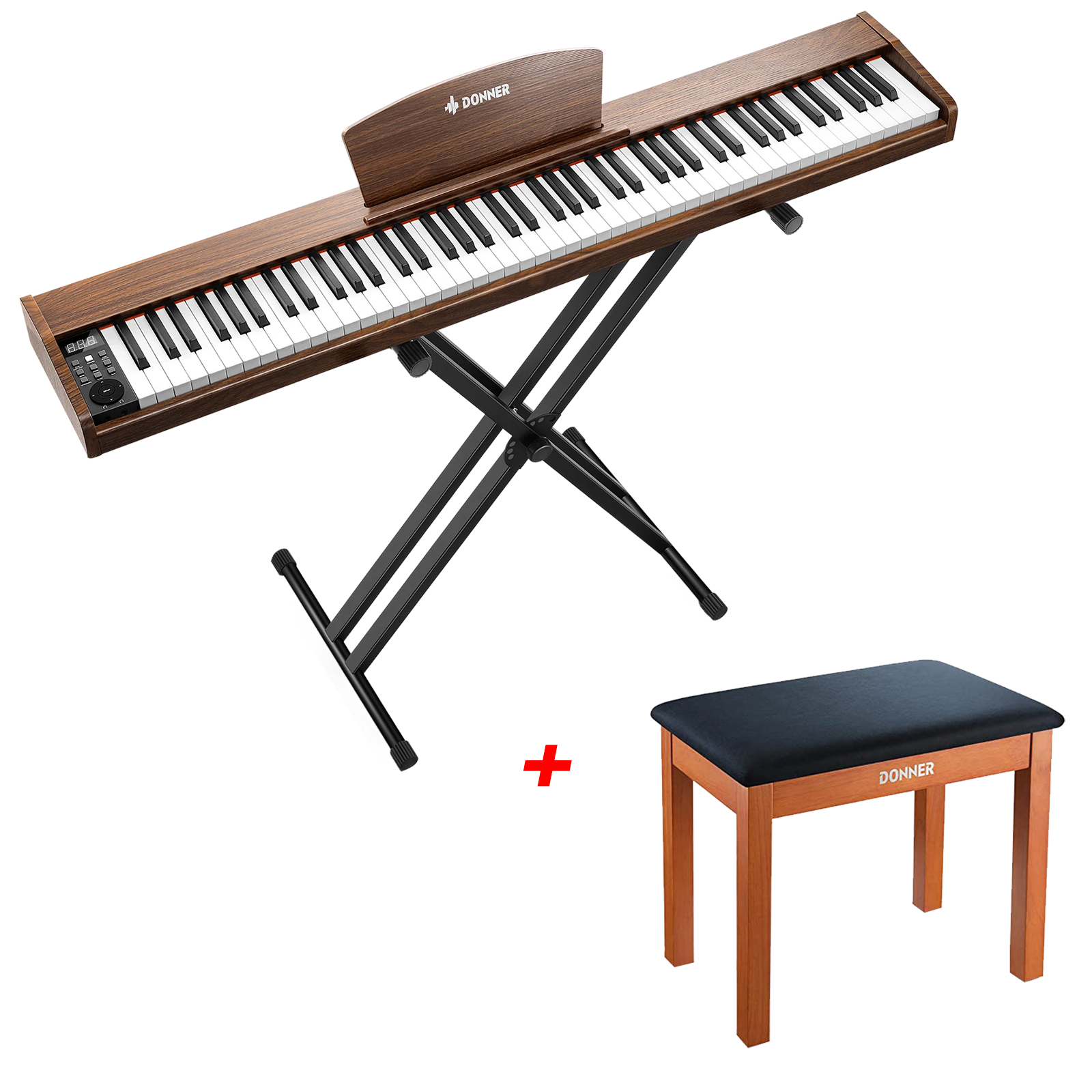 Donner DEP-1S Pianoforte digitale in  semi-pesato