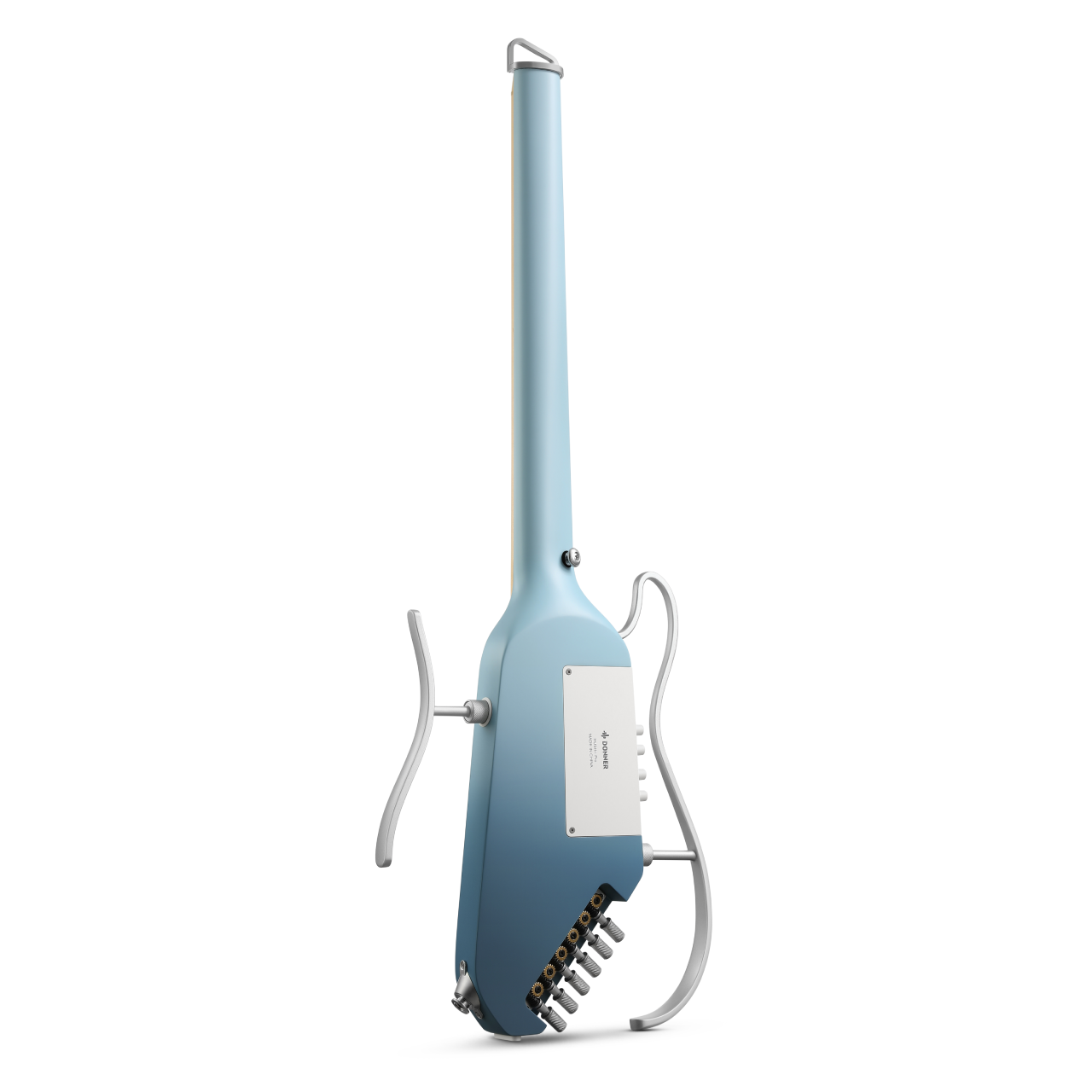 Donner HUSH™ I PRO Chitarra da viaggio-Azzurro Hawaii##