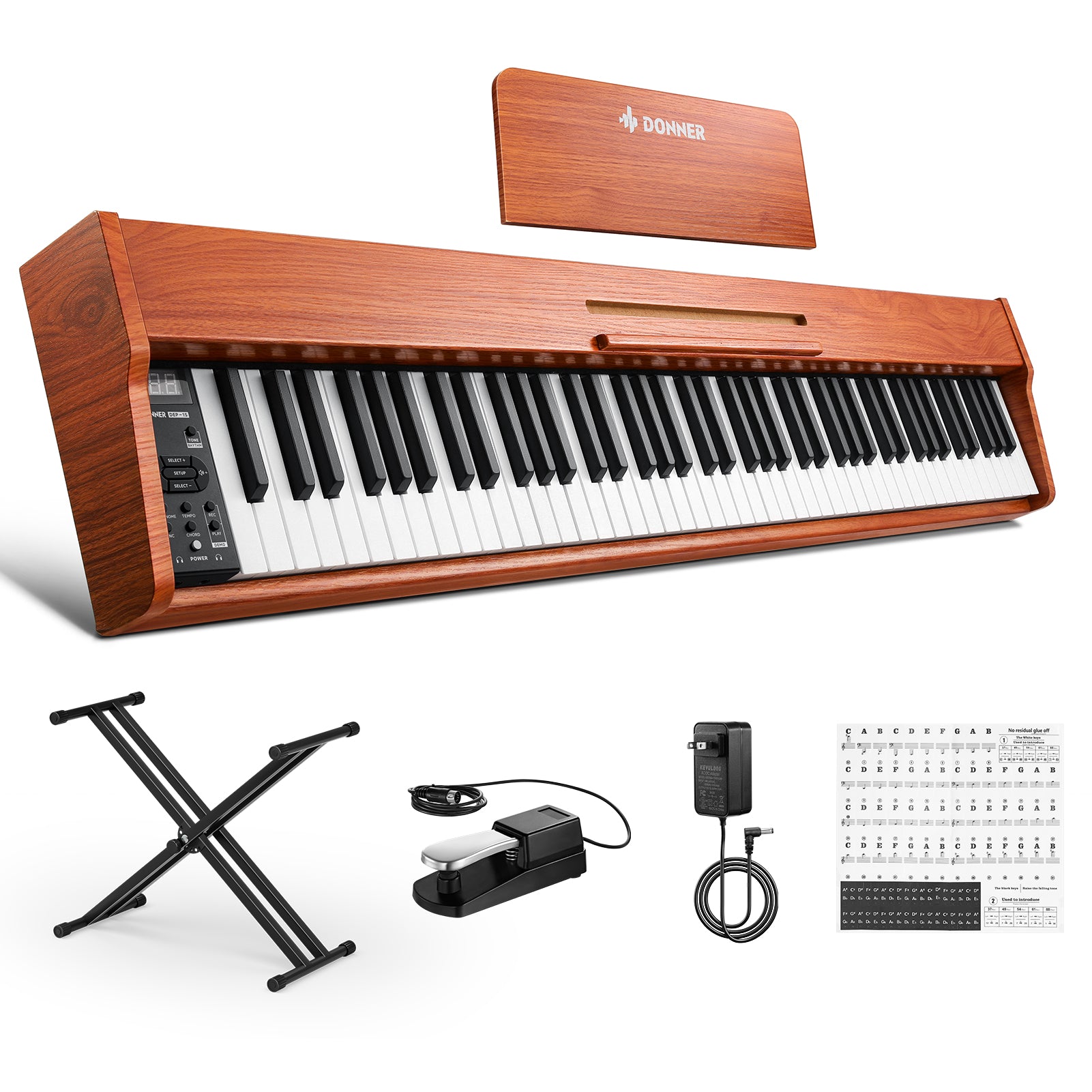 Donner DEP-1S Pianoforte digitale in  semi-pesato