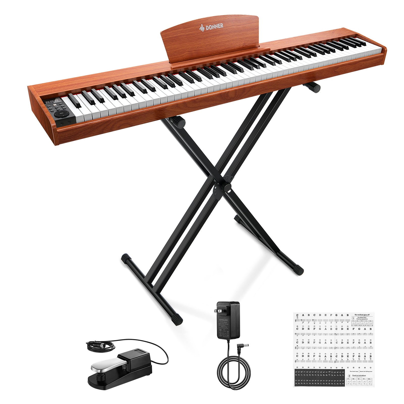 Donner DEP-1S Pianoforte digitale in  semi-pesato