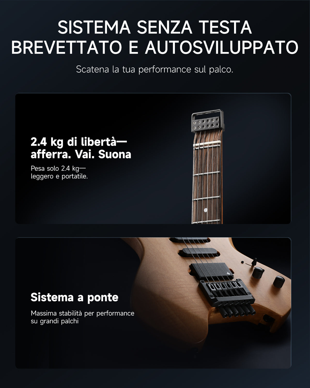 Donner NHL-500 Chitarra elettrica senza paletta-Legno naturale##