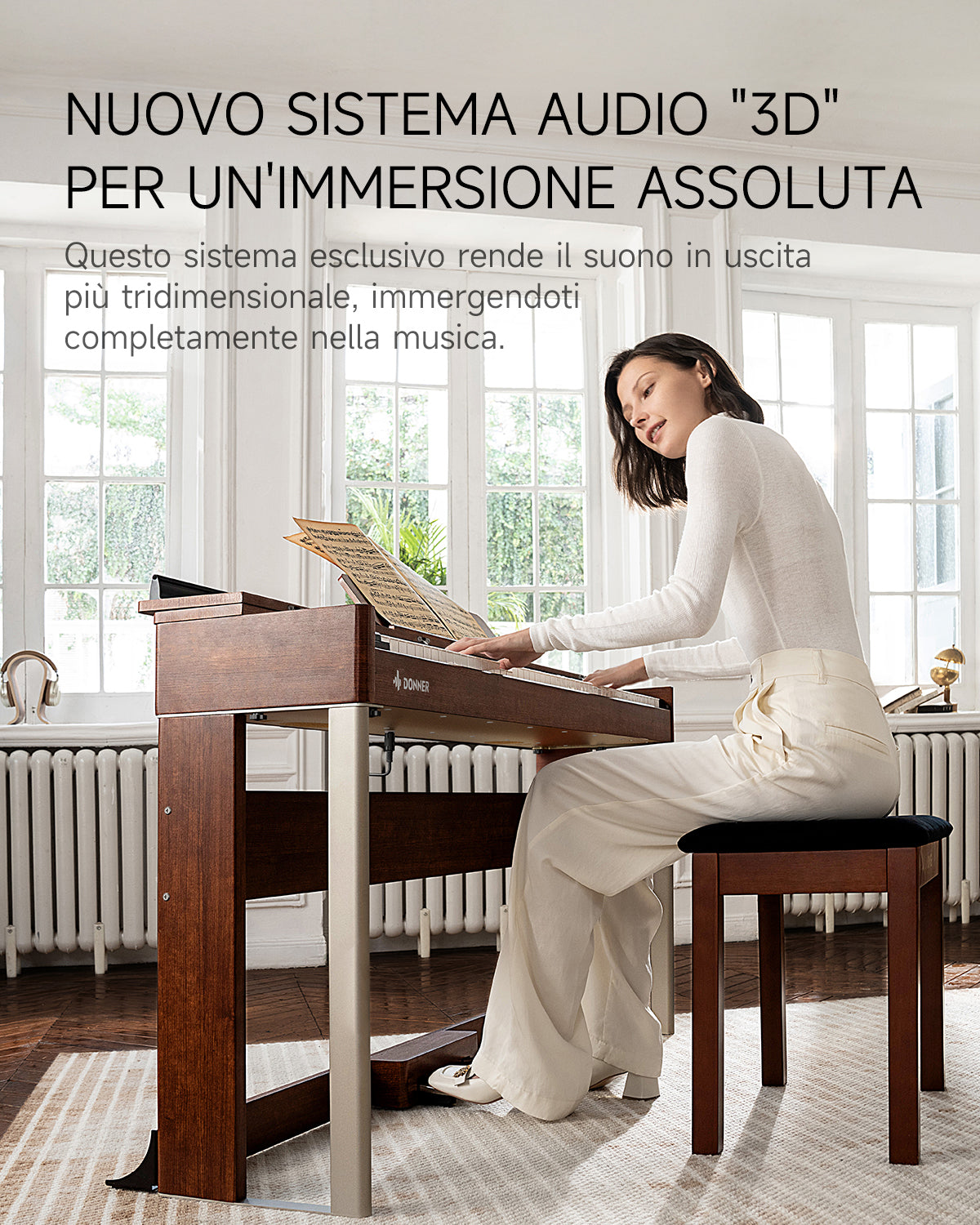 Donner DDP-200 MK2 Pianoforte digitale verticale