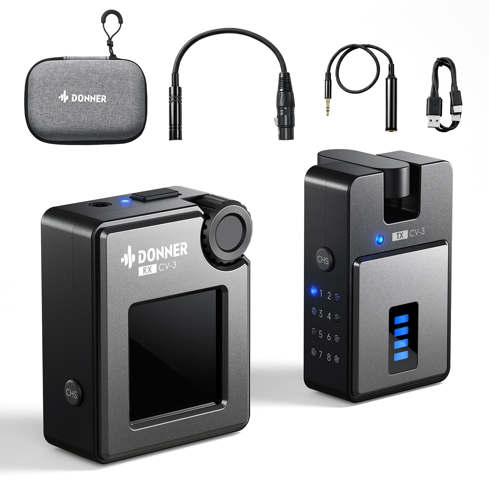 DONNER CV-3 Sistema di monitoraggio in-ear wireless