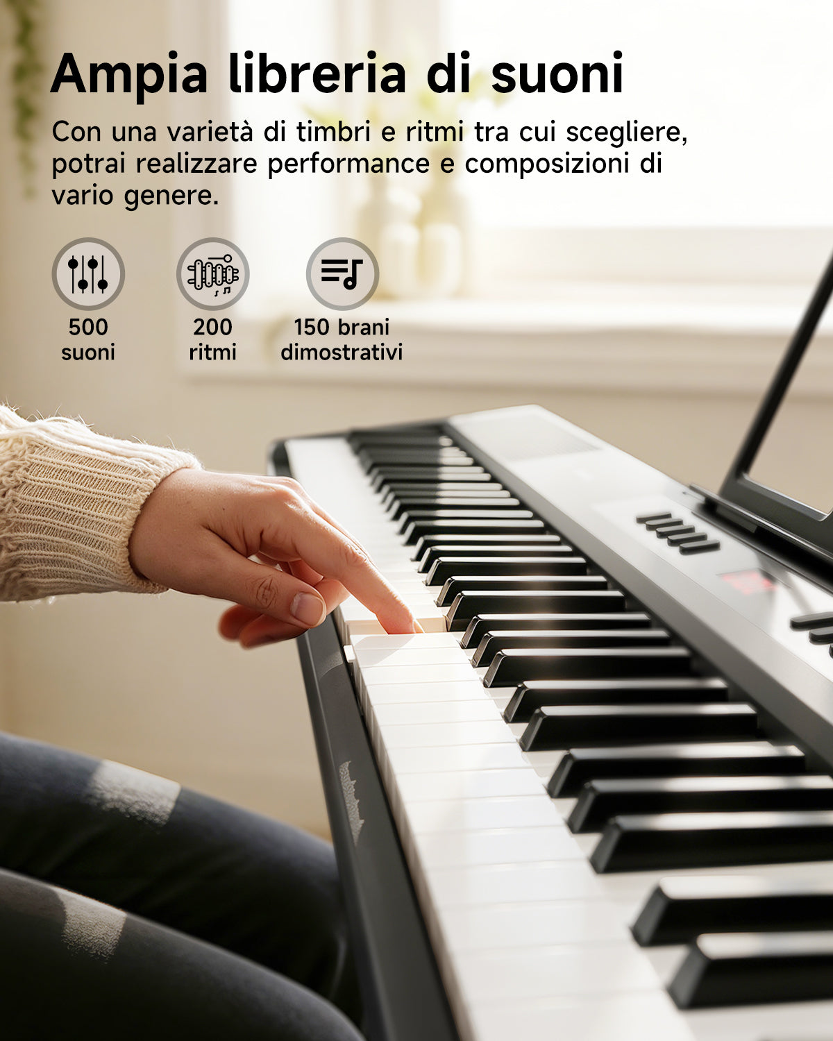 Donner DEP-07 pianoforte digitale portatile a 88 tasti semipesati