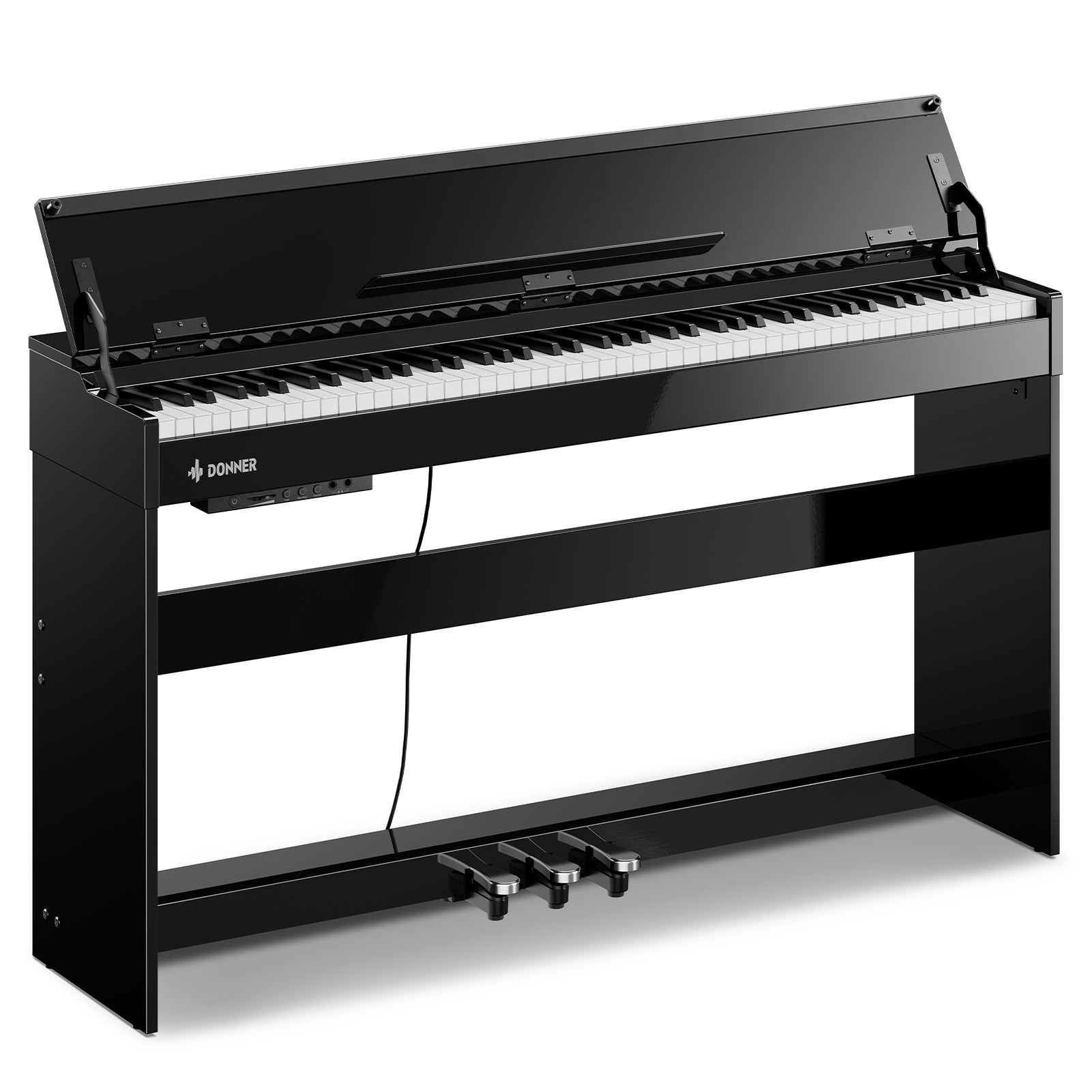 Donner DDP-75 Glossy Flip-Top Pianoforte Digitale Verticale