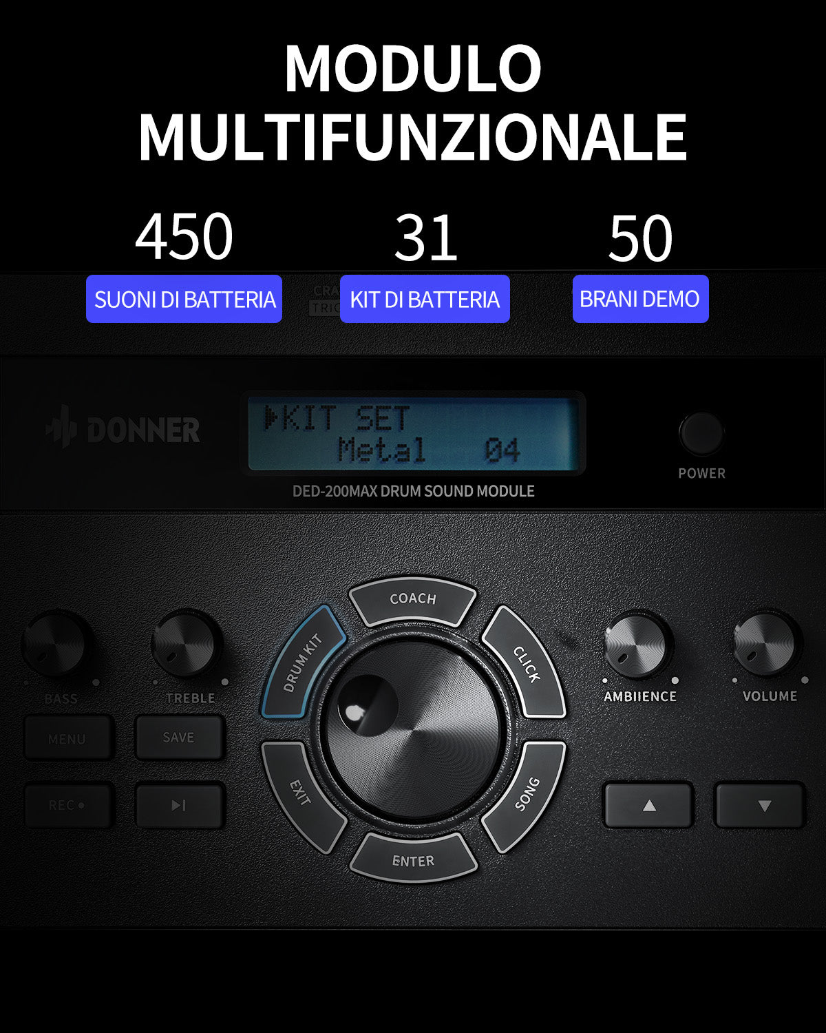 Dooner DED-200Max Batteria Elettronica