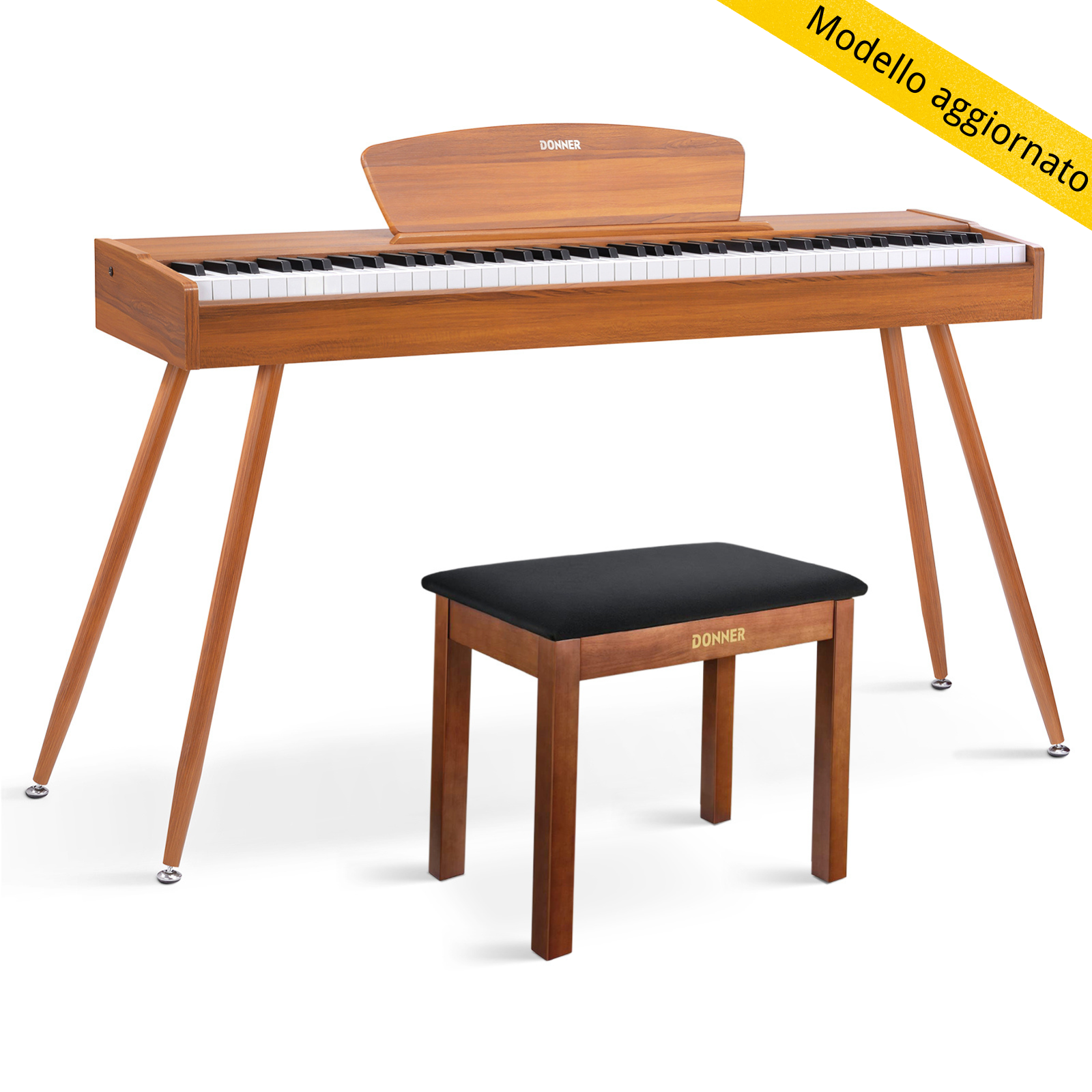 Donner DDP-80 tastiera fully weighted in legno-legno naturale[Modello aggiornato]##