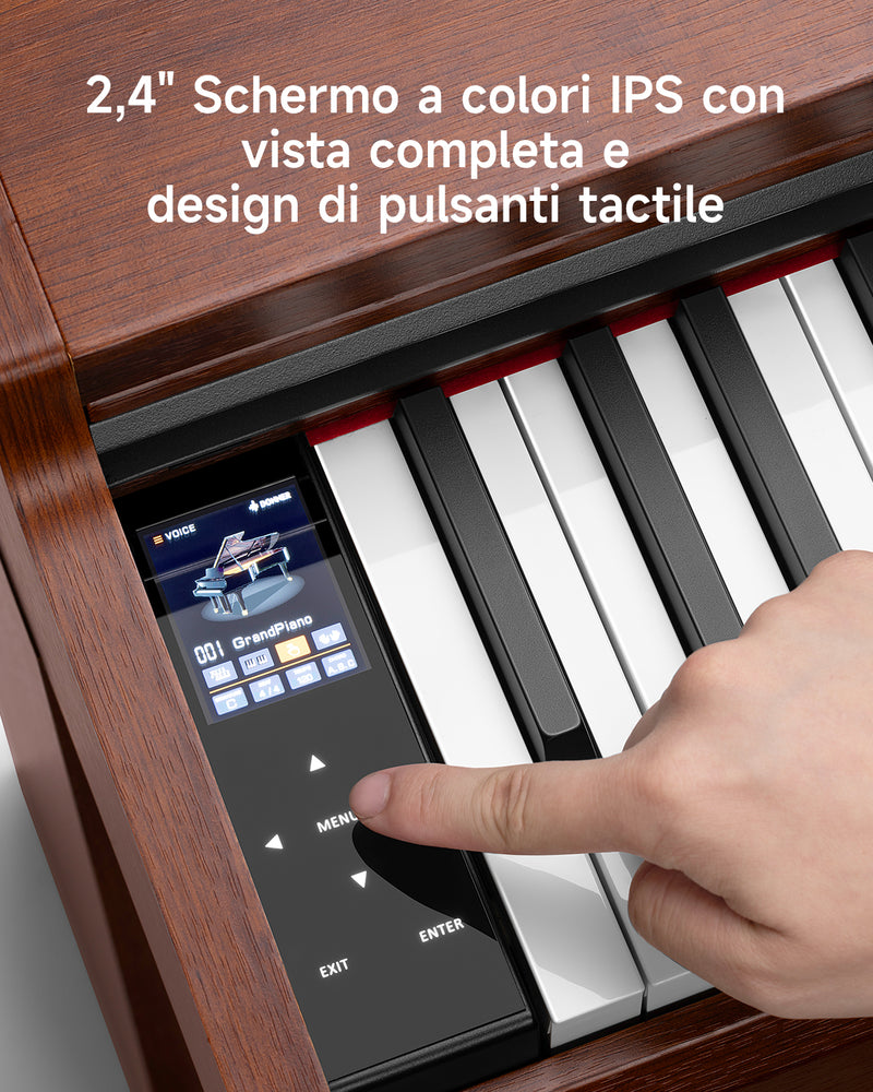 【Prevendita】Donner DDP-200 PRO Pianoforte digitale verticale progressivo a 88 tasti con-pesatura a martello-【Spedizione il 6 dicembre】