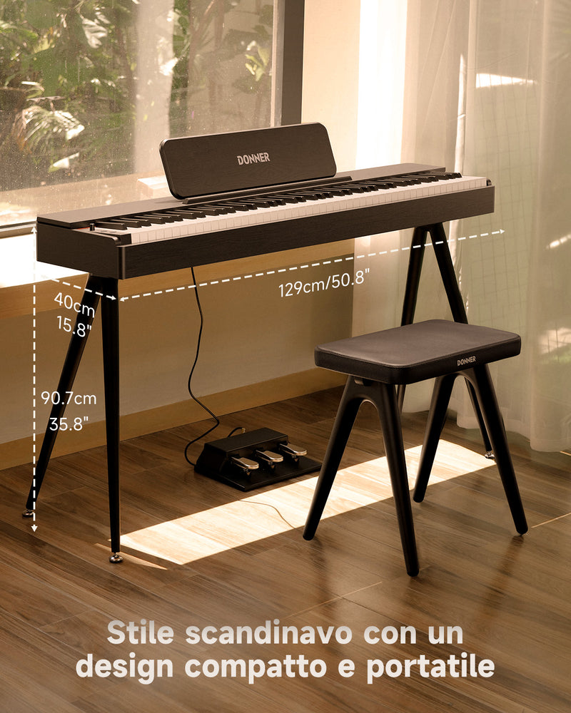 【Pre-vendita】Donner OURA™  S100 pianoforte digitale domestico a 88 tasti-【Spedito il 22 febbraio】