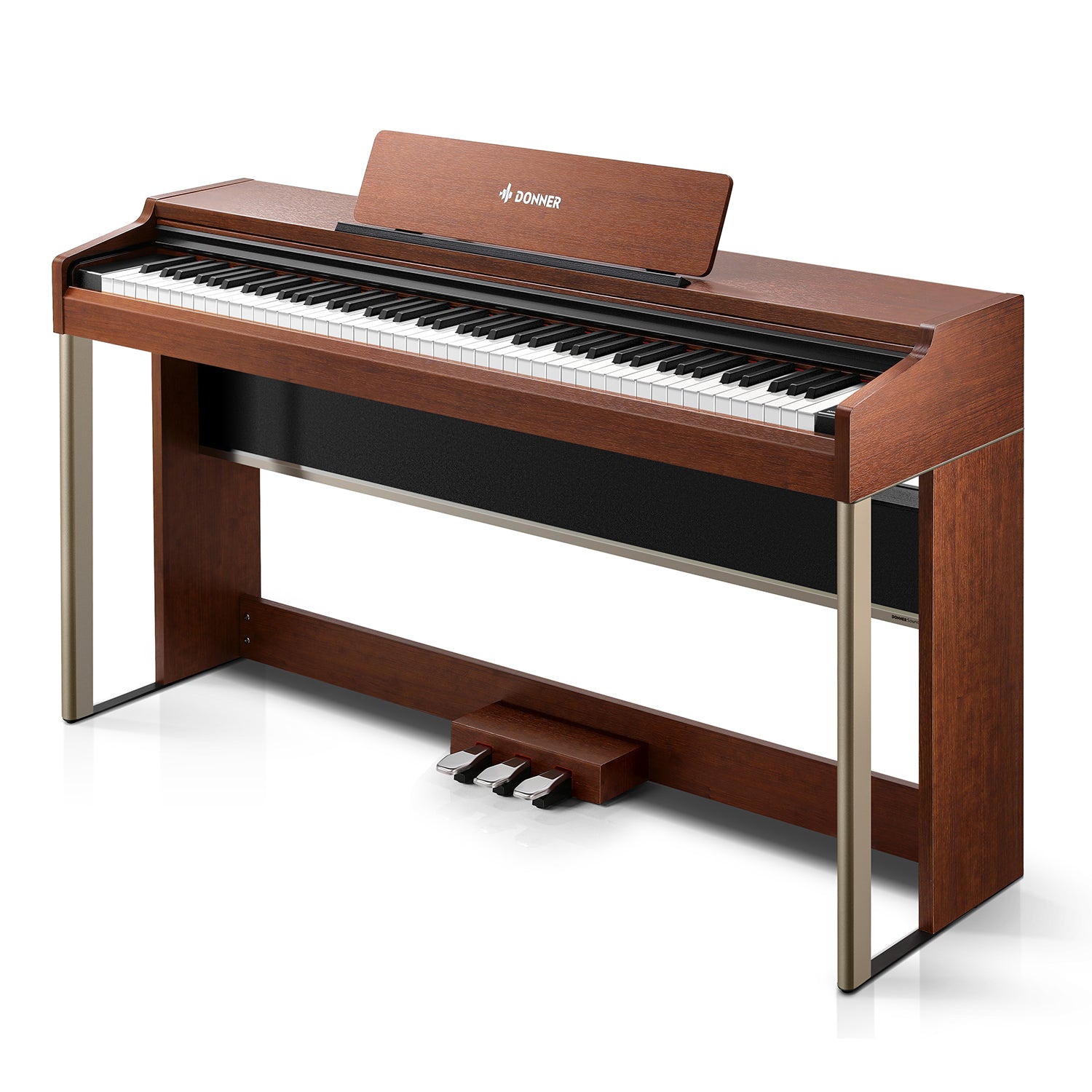 Donner DDP-200 PRO Pianoforte digitale verticale progressivo a 88 tasti con pesatura a martello-Natura##