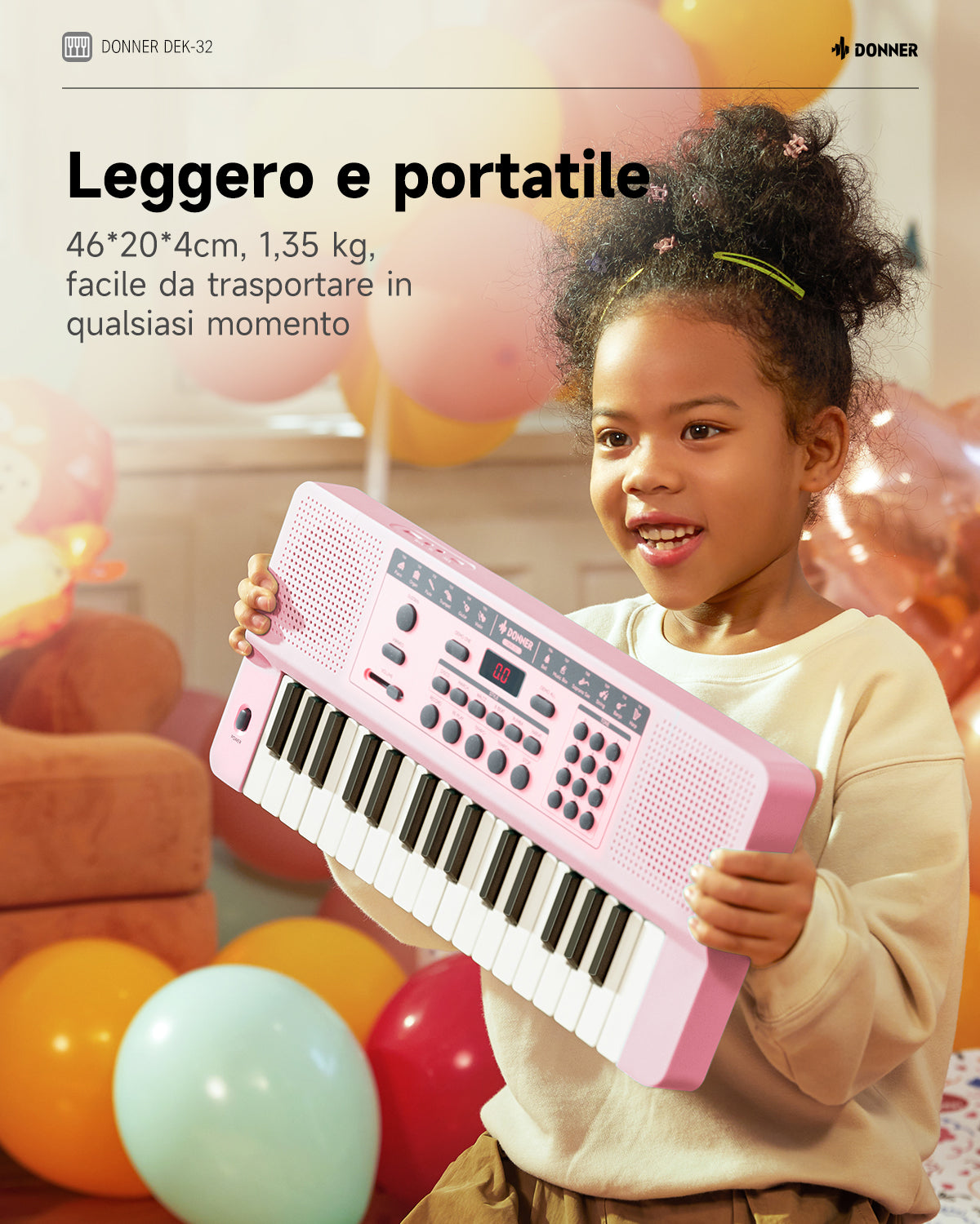 Donner DEK-32 Tastiera Elettronica a 32 Tasti