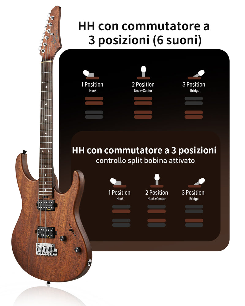 【Scatola aperta】Donner DST-700 chitarra elettrica