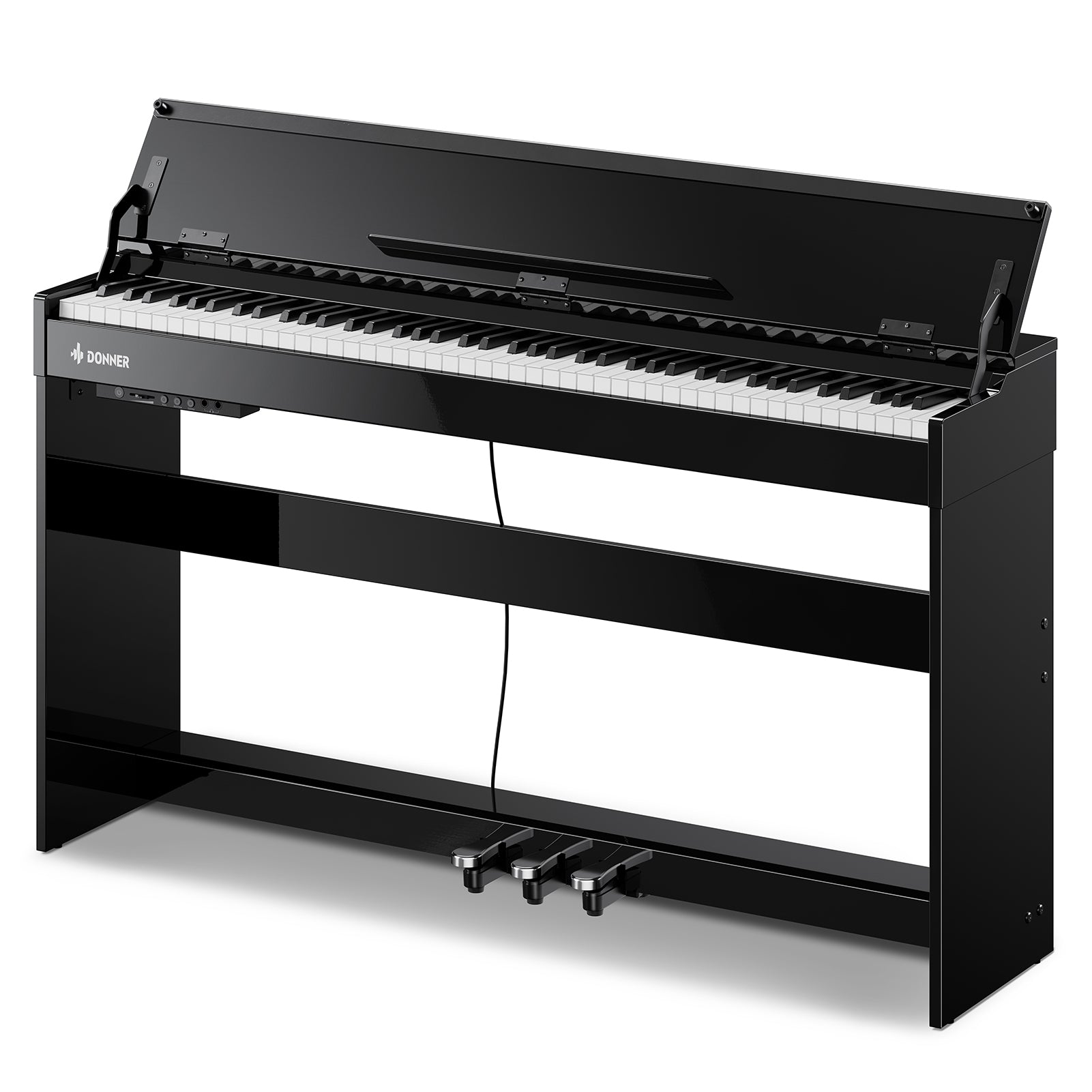 Donner DDP-75 Glossy Flip-Top Pianoforte Digitale Verticale