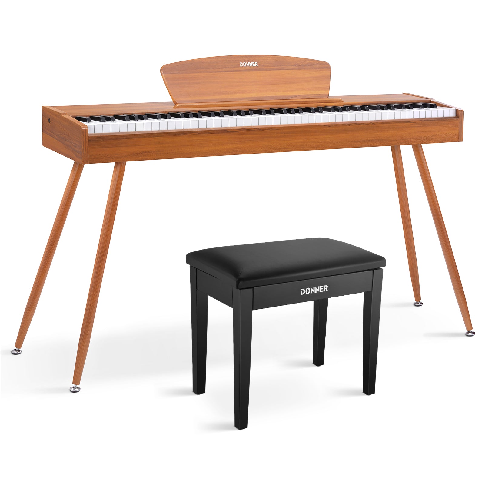 Donner DDP-80 tastiera fully weighted in legno-legno naturale##