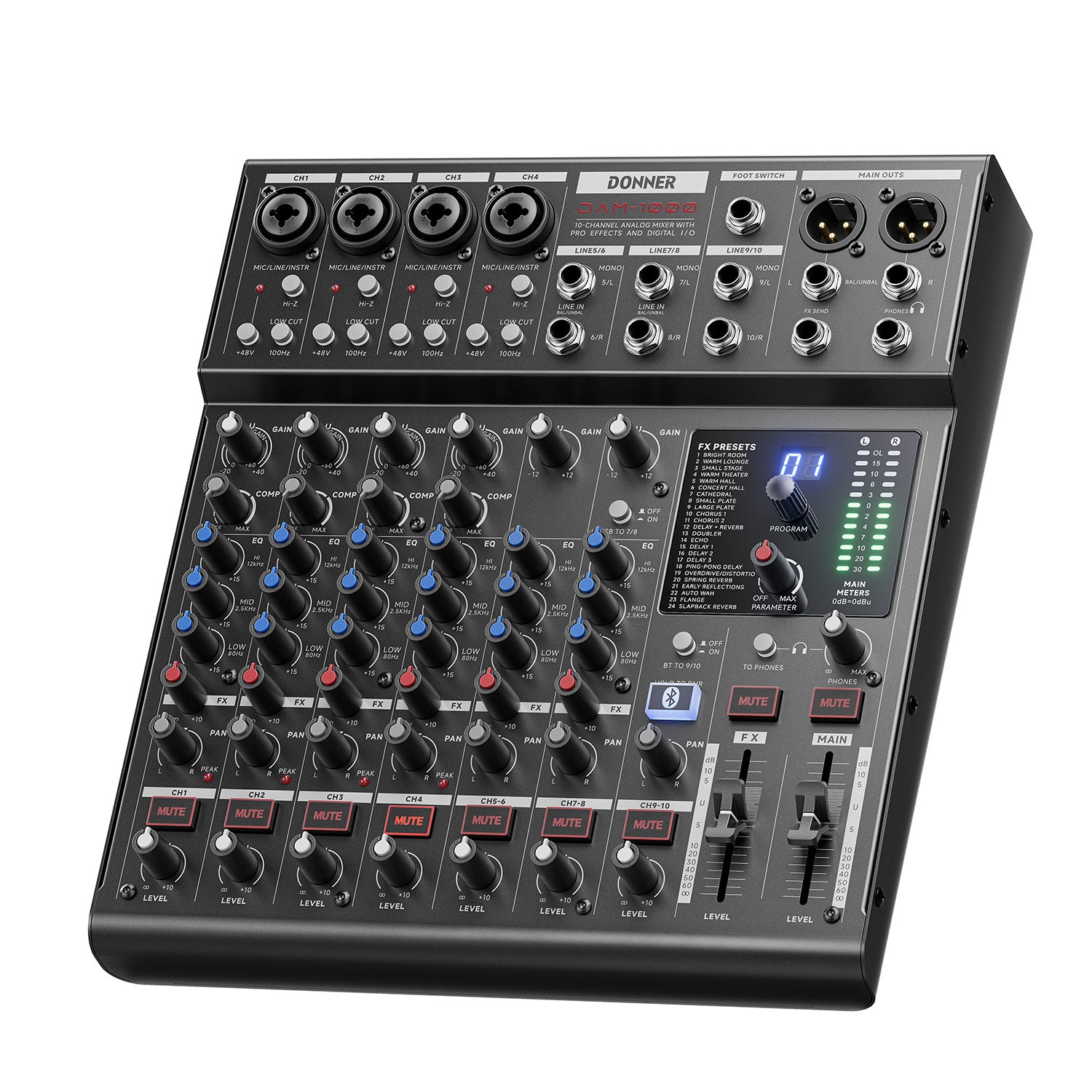 DONNER DAM1000 Mixer Audio