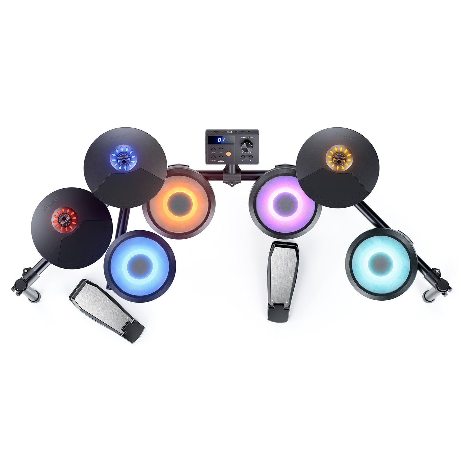 Donner DED-70L Batteria elettronica con luci LED