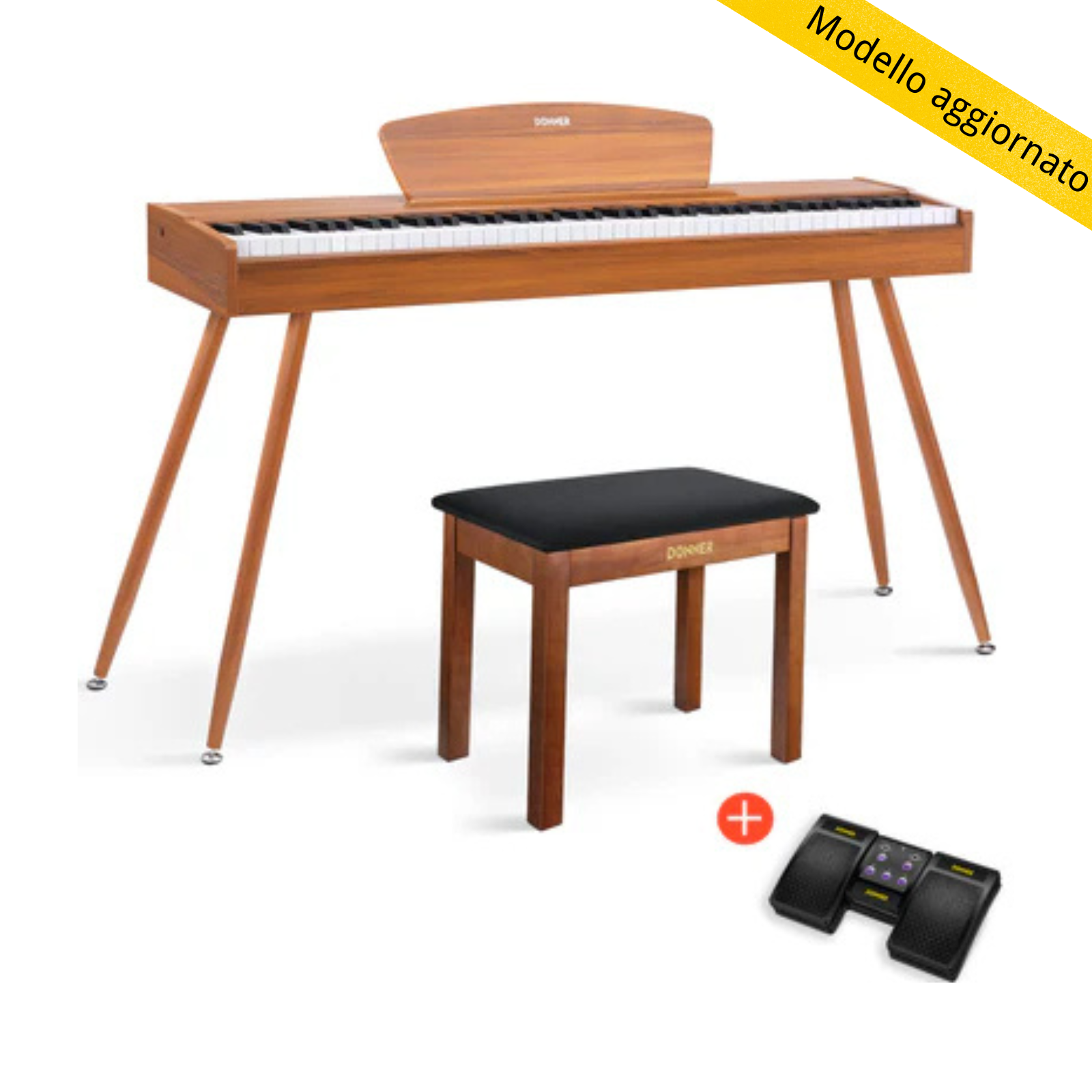 Donner DDP-80 tastiera fully weighted in legno-legno naturale[Modello aggiornato]##