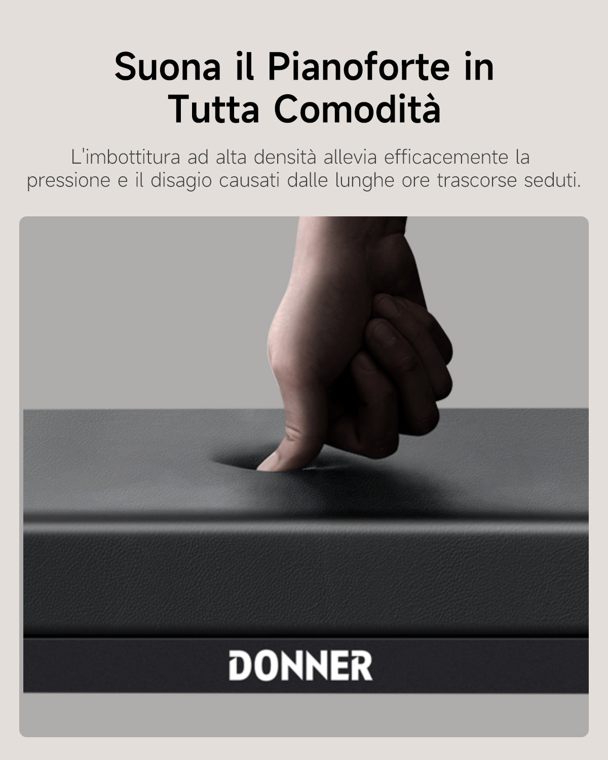 Donner DKB-200 Panca per pianoforte minimalista