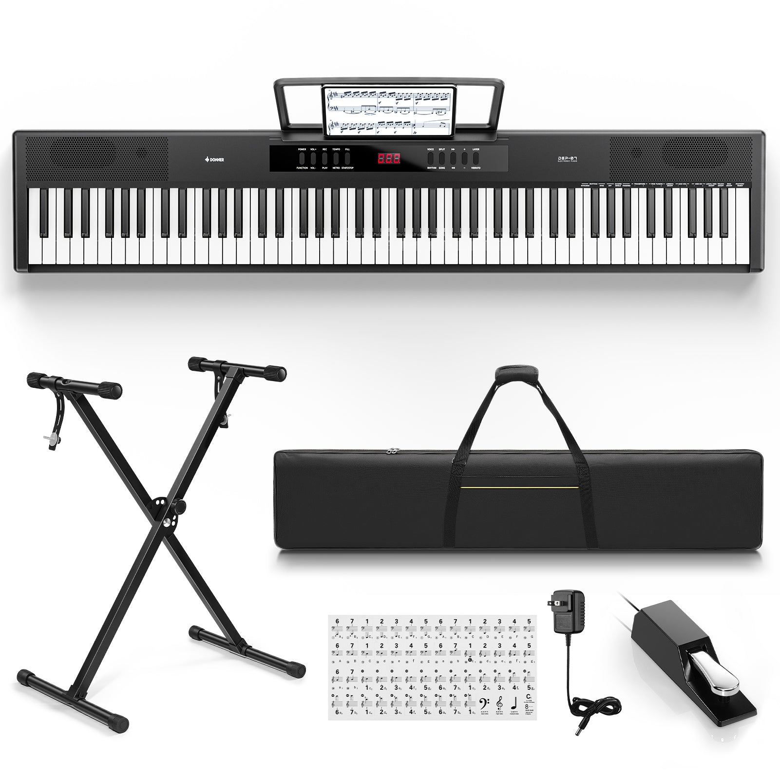 Donner DEP-07 pianoforte digitale portatile a 88 tasti semipesati